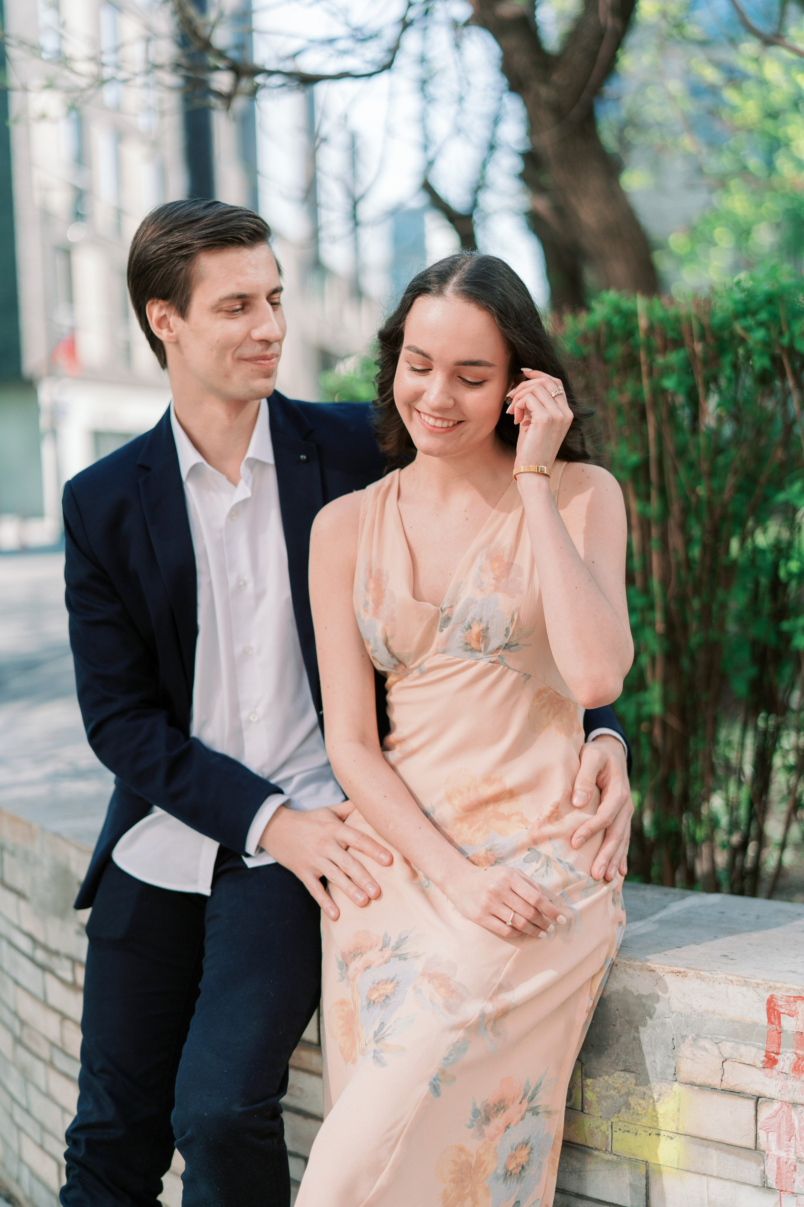 Лавстори, предствадебная прогулка в Москве, свадебный фотограф