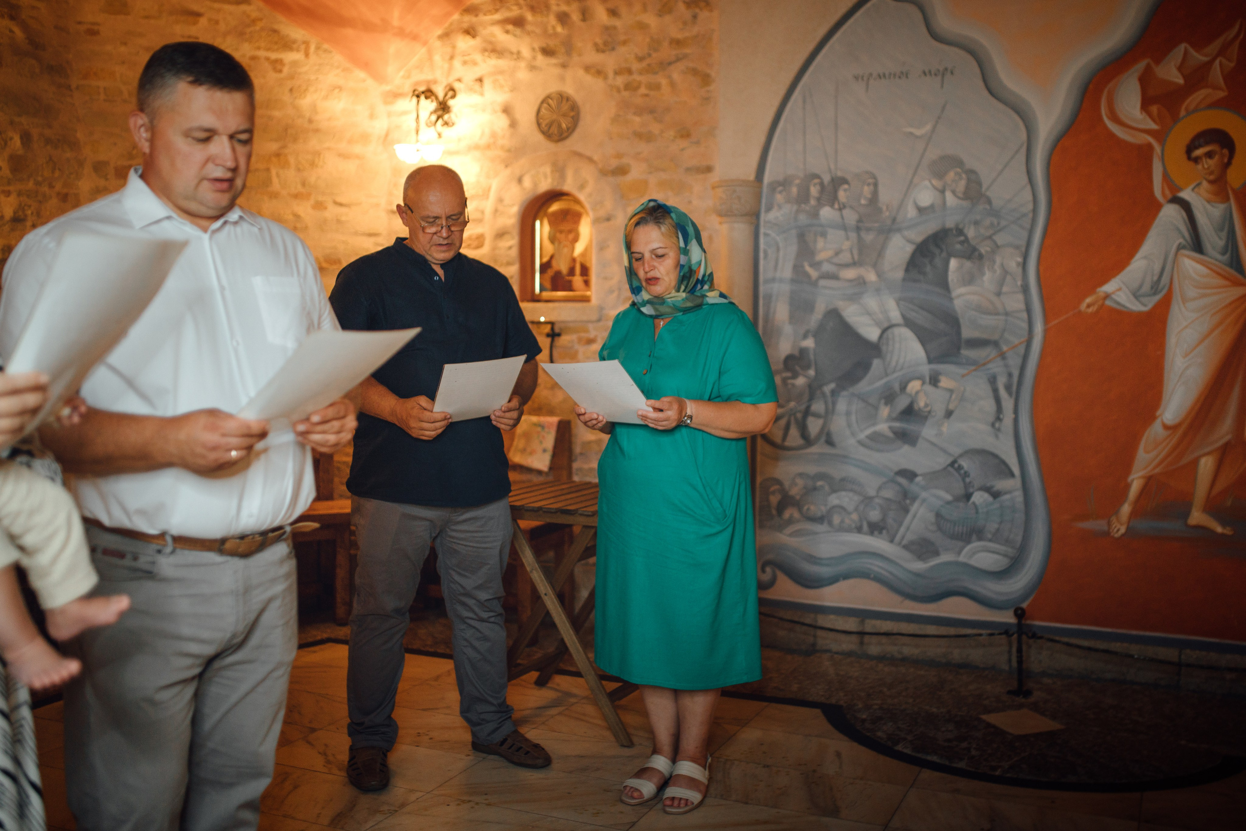 Крещение Егора (Георгия) Державный храм, св. Елисаветенского монастыря, Новинки, август 2024