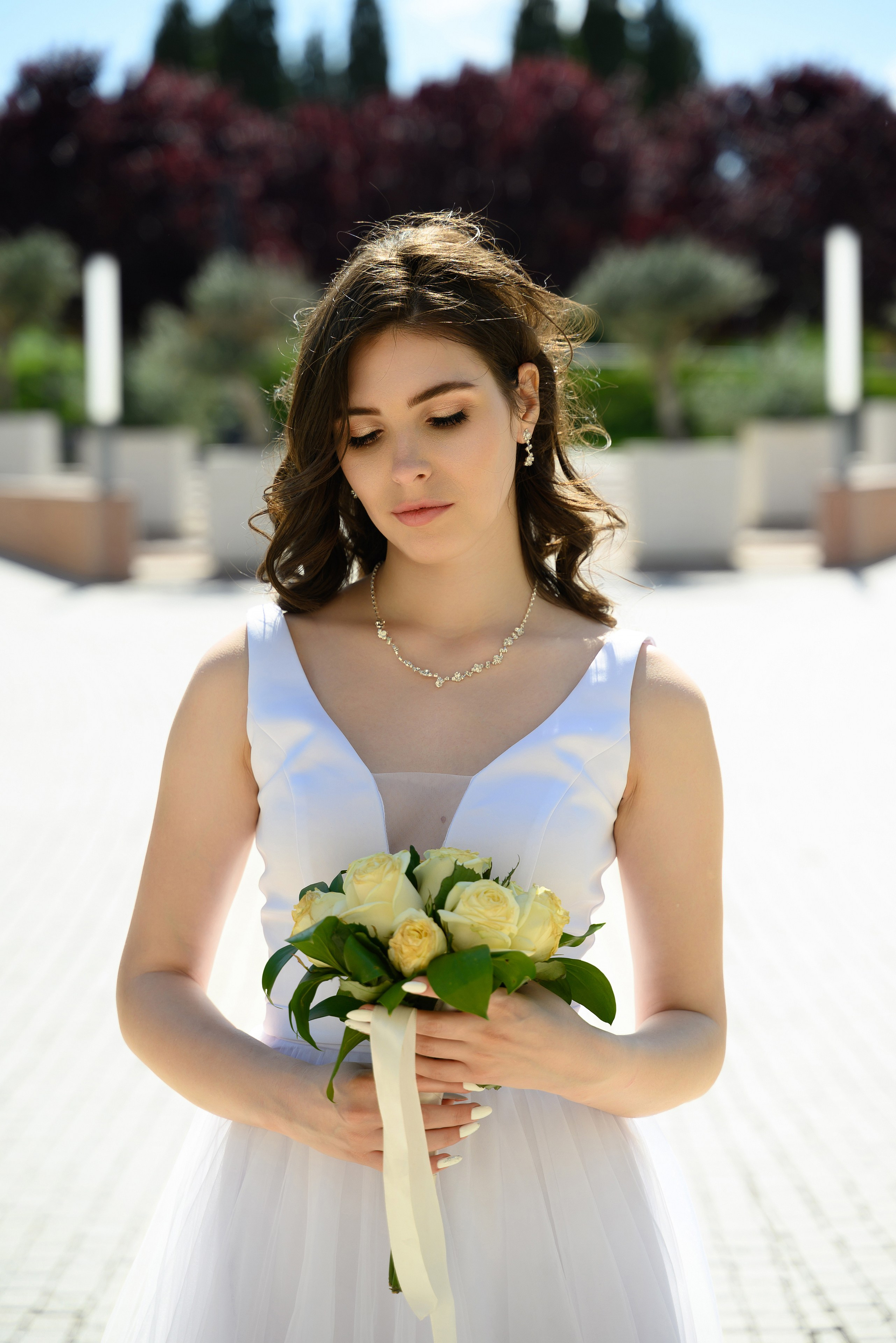 Портрет невесты в парке Краснодар.