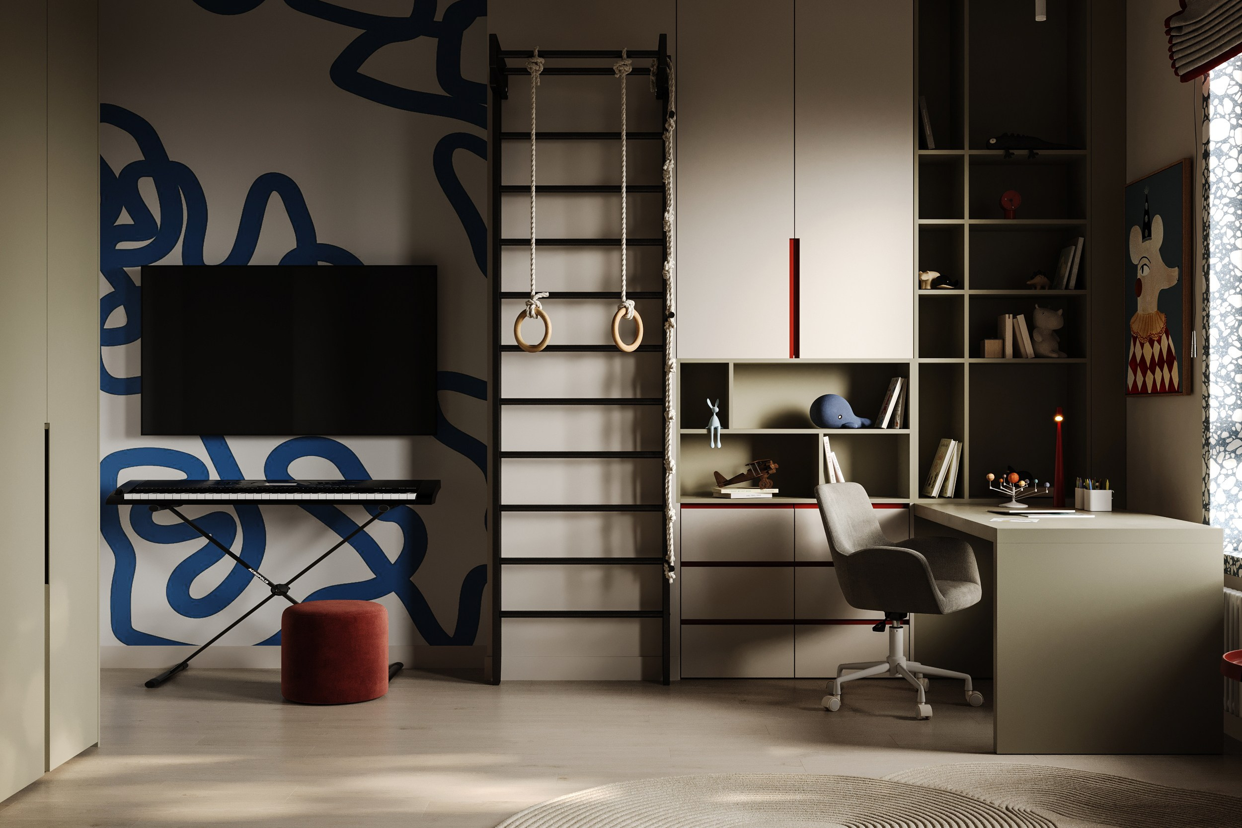 Детская ЖК «Аристократ». 3D визуализация интерьера Надежда Соколова