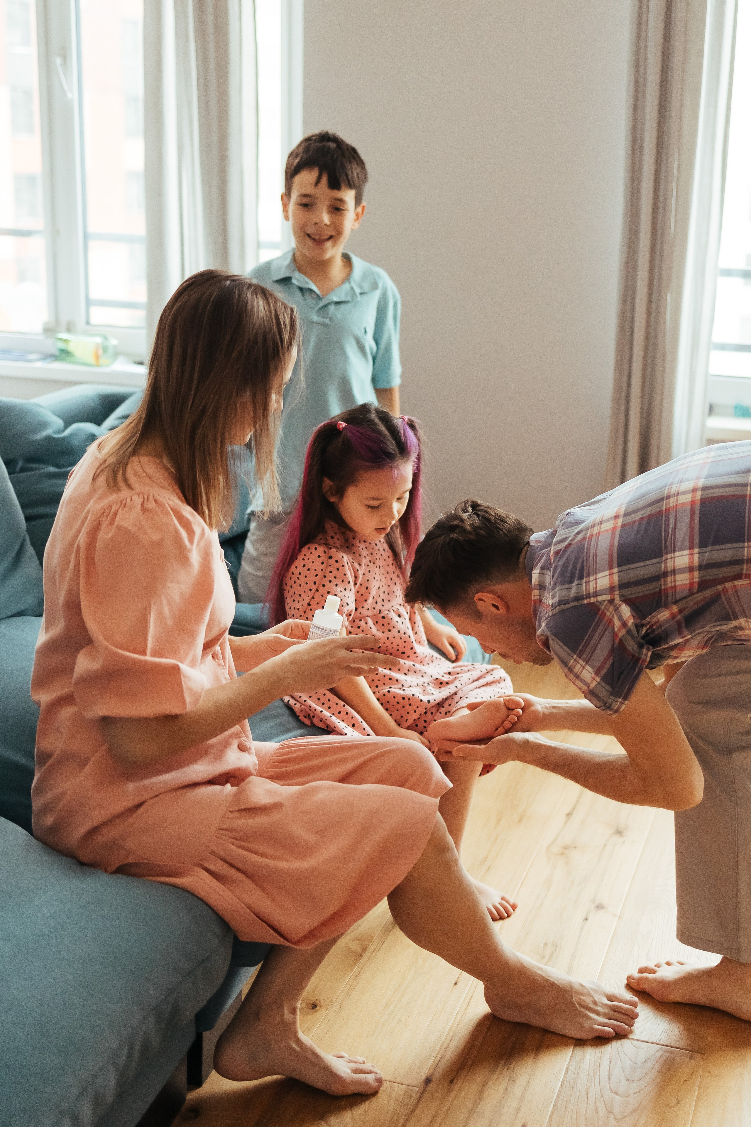 Юлия, Александр, Леня и Алина. Фотограф Печерская Анастасия