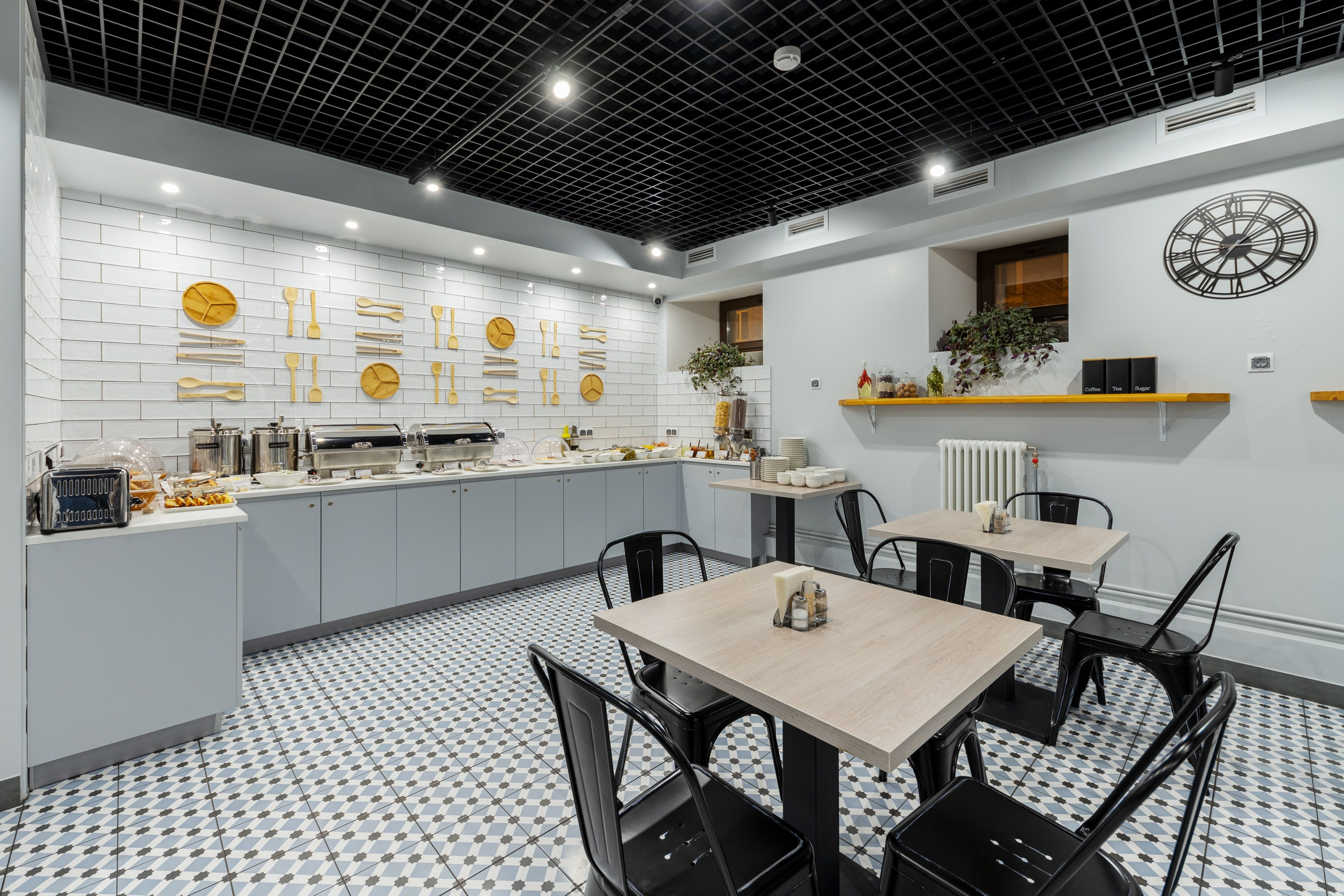 Зона питания в гостинице. Интерьерный декоратор Юлия Мечёва