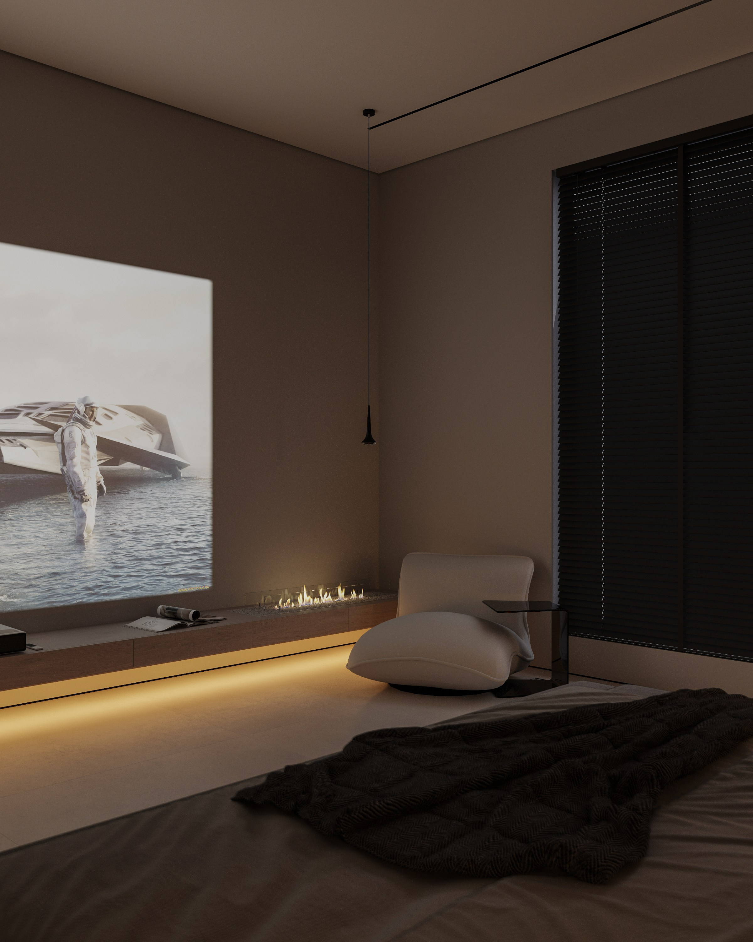 Country house | Bedroom. 3D визуализация интерьеров — Ирина