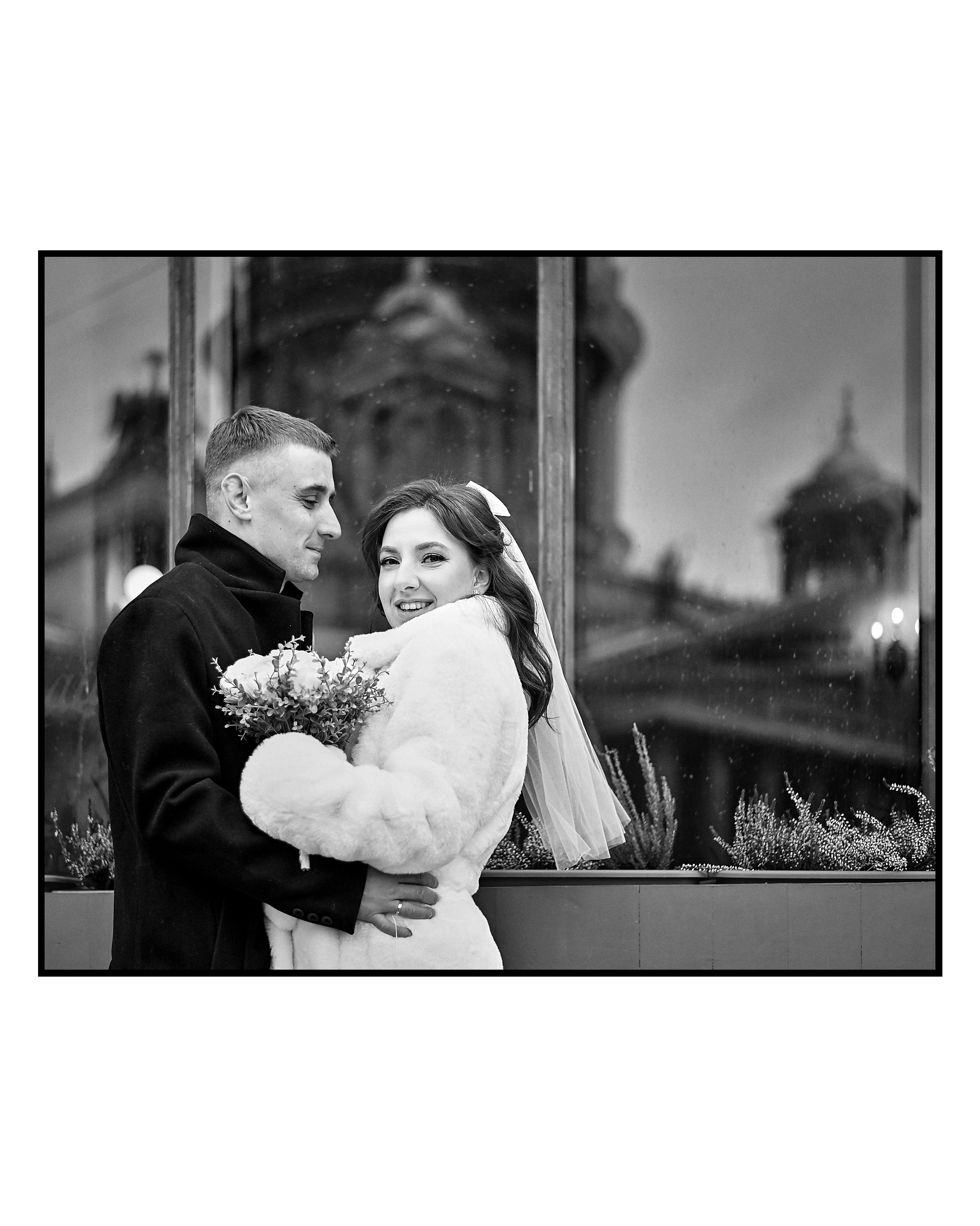 Дмитрий и Алёна | ЧБ. Свадебный фотограф в Санкт-Петербурге Славин Денис