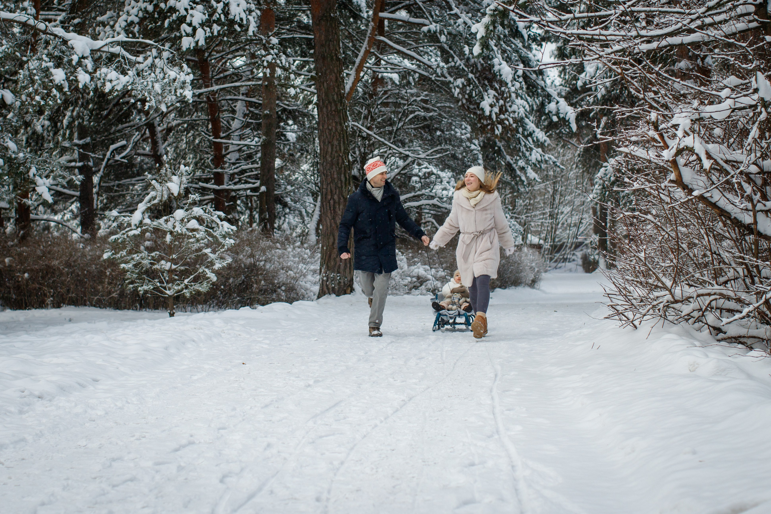 Зимние объятия. Детский и семейный фотограф Мария Киселёва. Москва