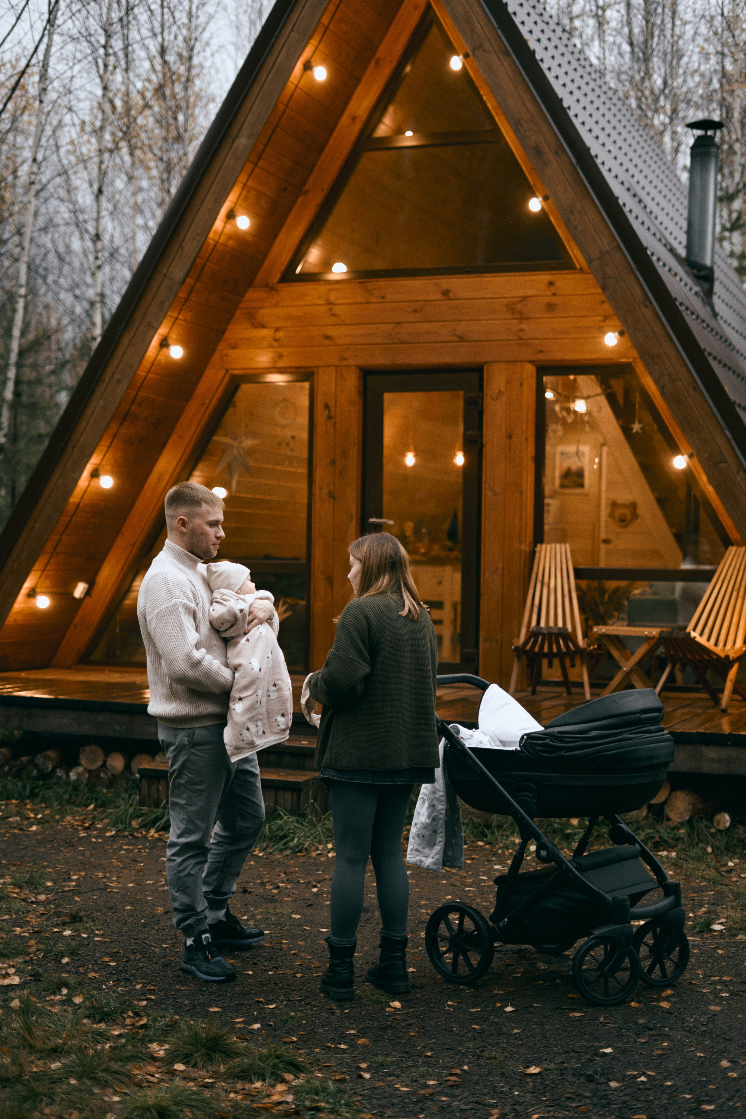 Осень, домик, семья. Фотограф Киров Анжелика Некрасова