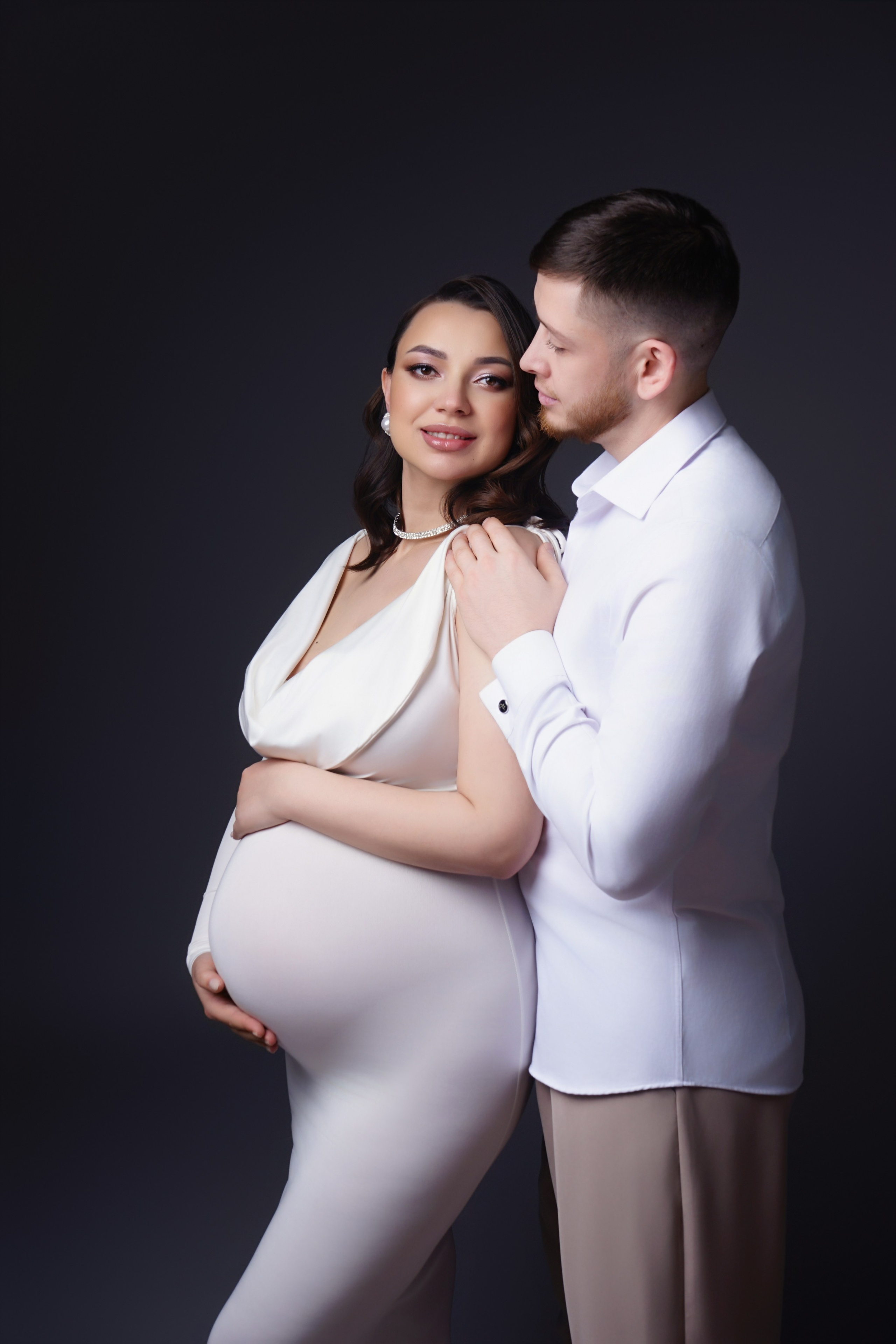 Съёмка беременности в моей фотостудии «НЕБО». Женский фотограф в Химках Алёна Ленёва