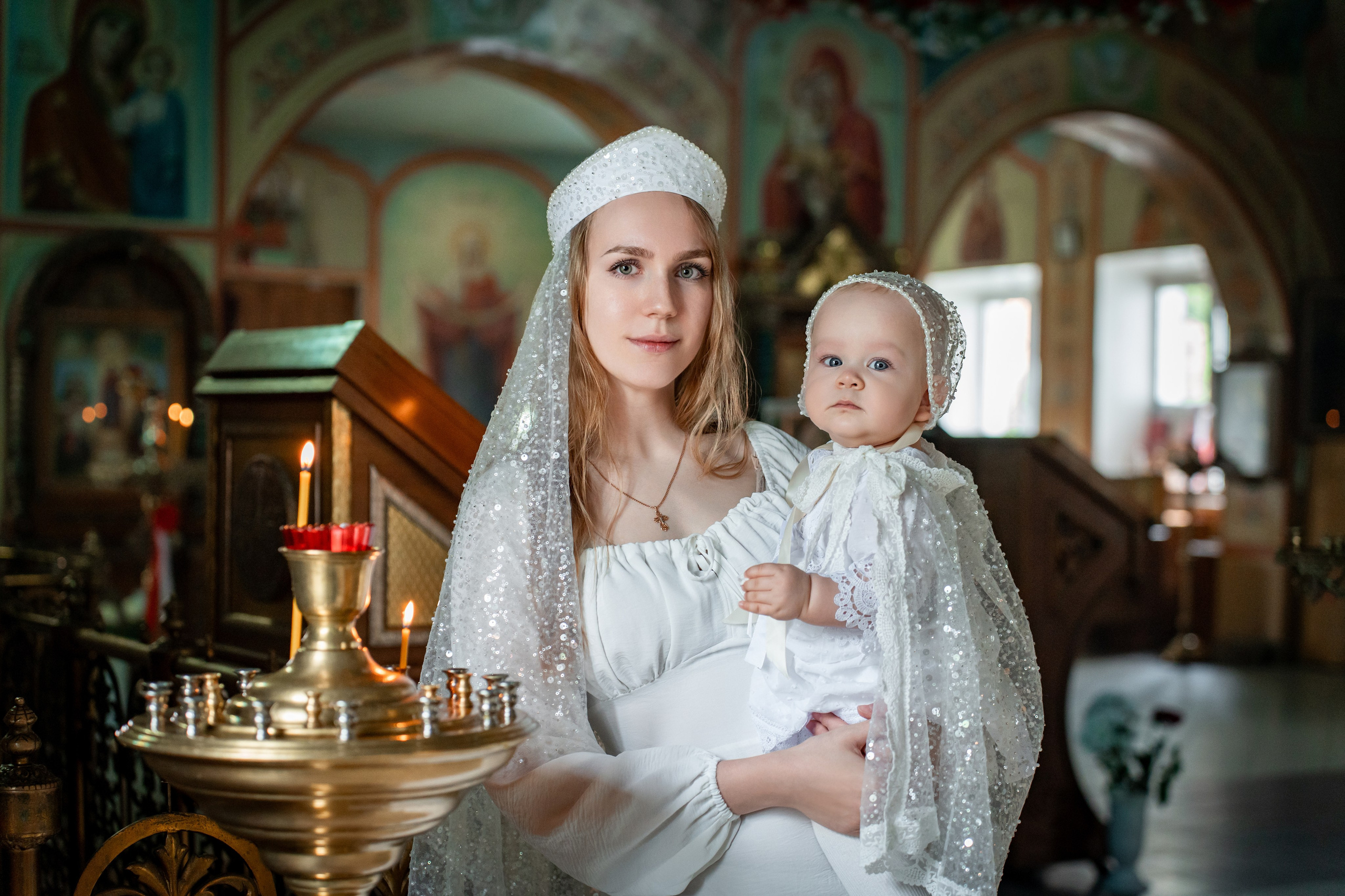 Для девочек до года. Фотограф на Крещение Тула и Венчание в Туле, детский и семейный фотограф