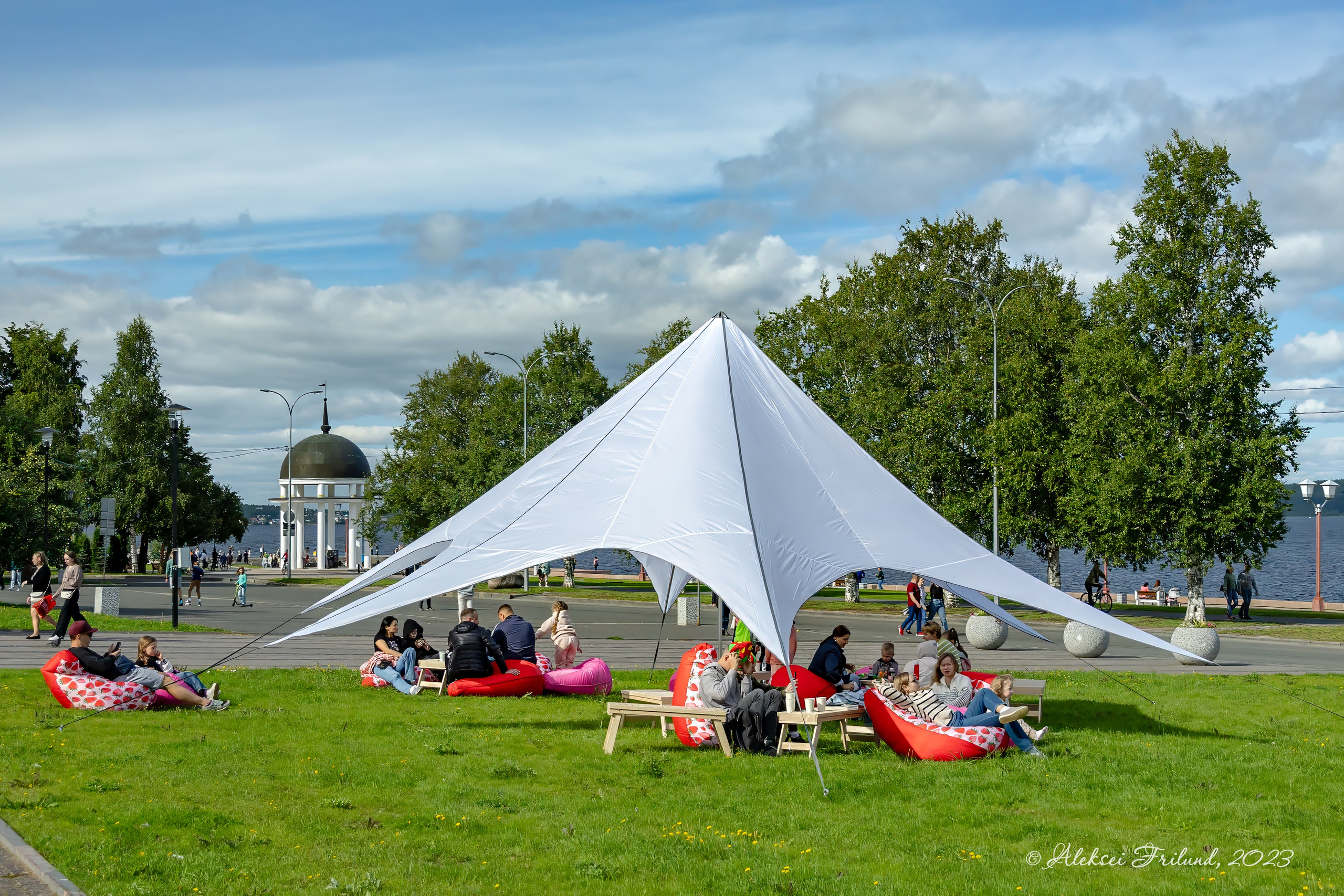 Первый гастрономический фестиваль «Кухня народов Карелии» (2023 г.). Аэросъемка. Фото и Видео в Карелии. Алексей Фрилунд