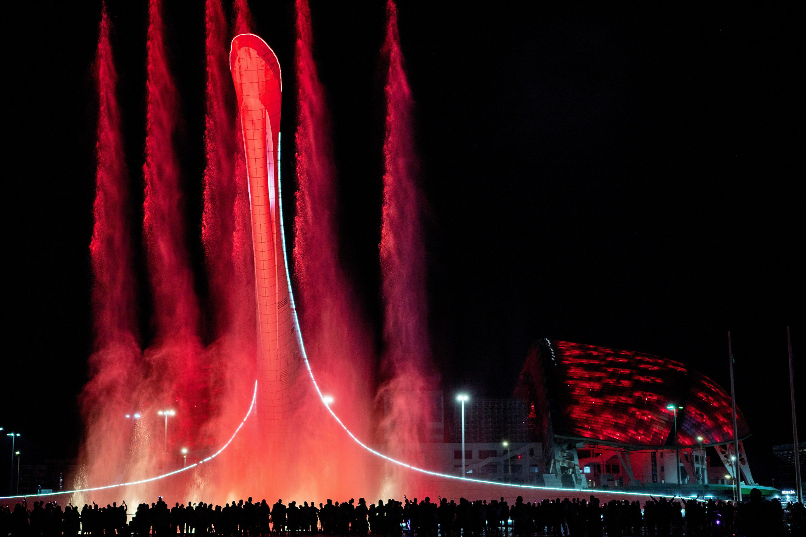 Фонтан Жар-птица. Олимпийский парк, Сириус, Открытая, Алексей Касаткин, Москва