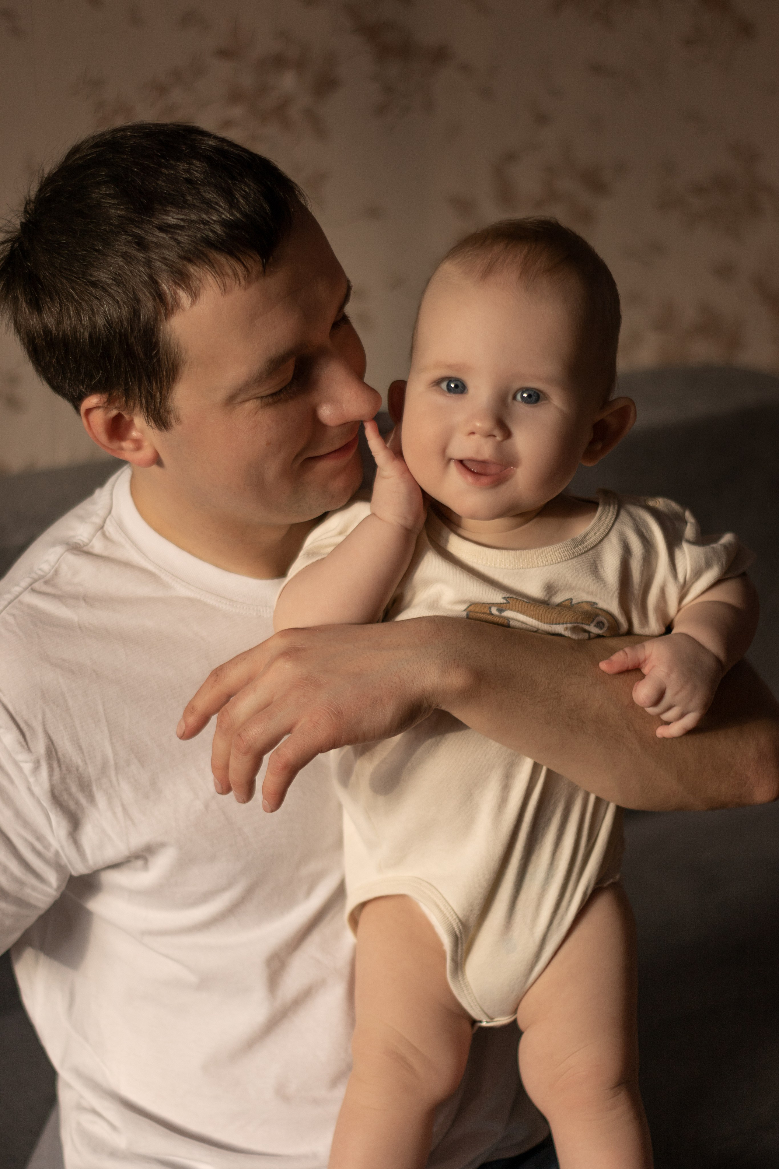 Евгения, Борис и Левушка (домашняя). Детский и семейный фотограф Юлия Полянина