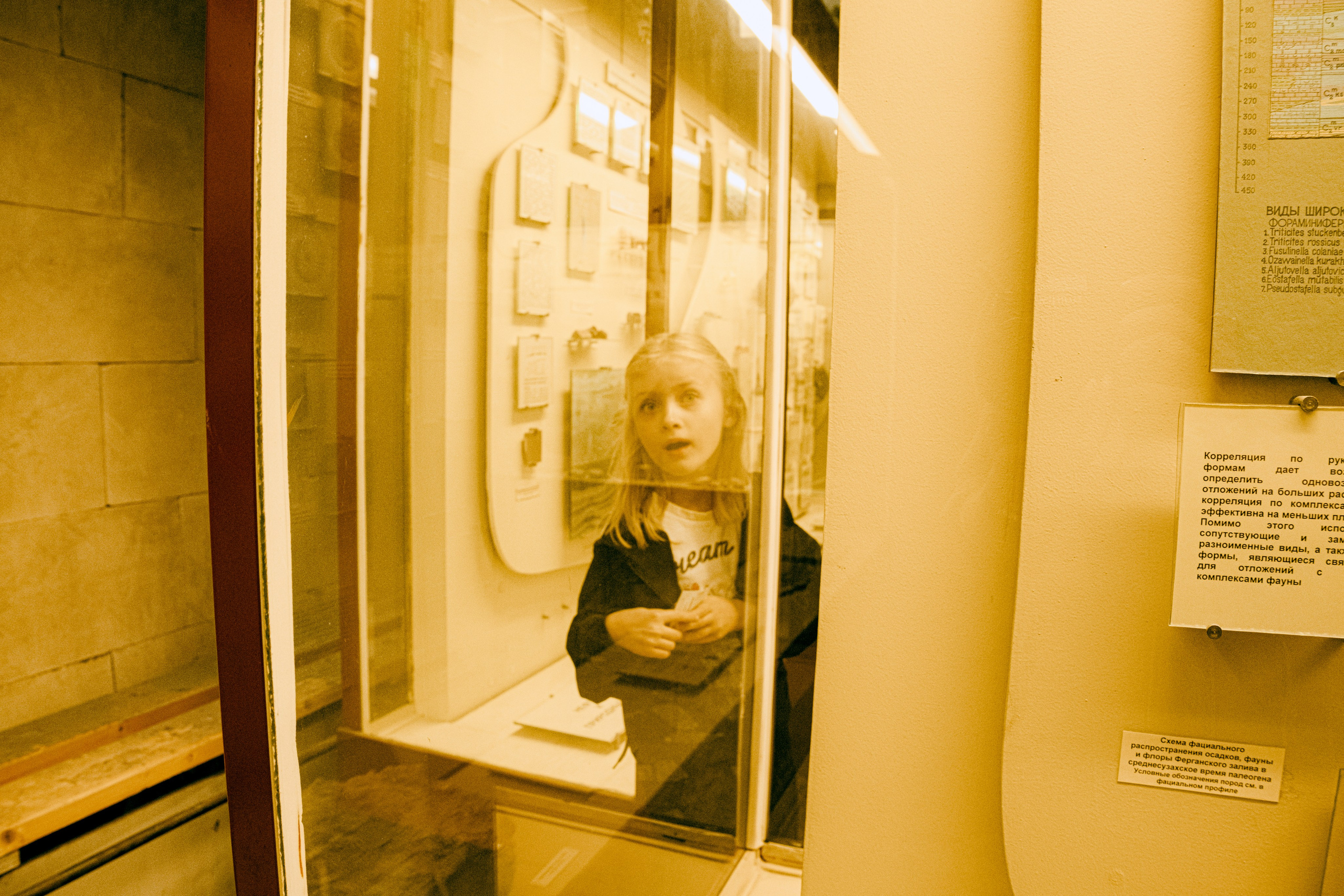 Палеонтологический музей. Екатерина Лапина фотографирует