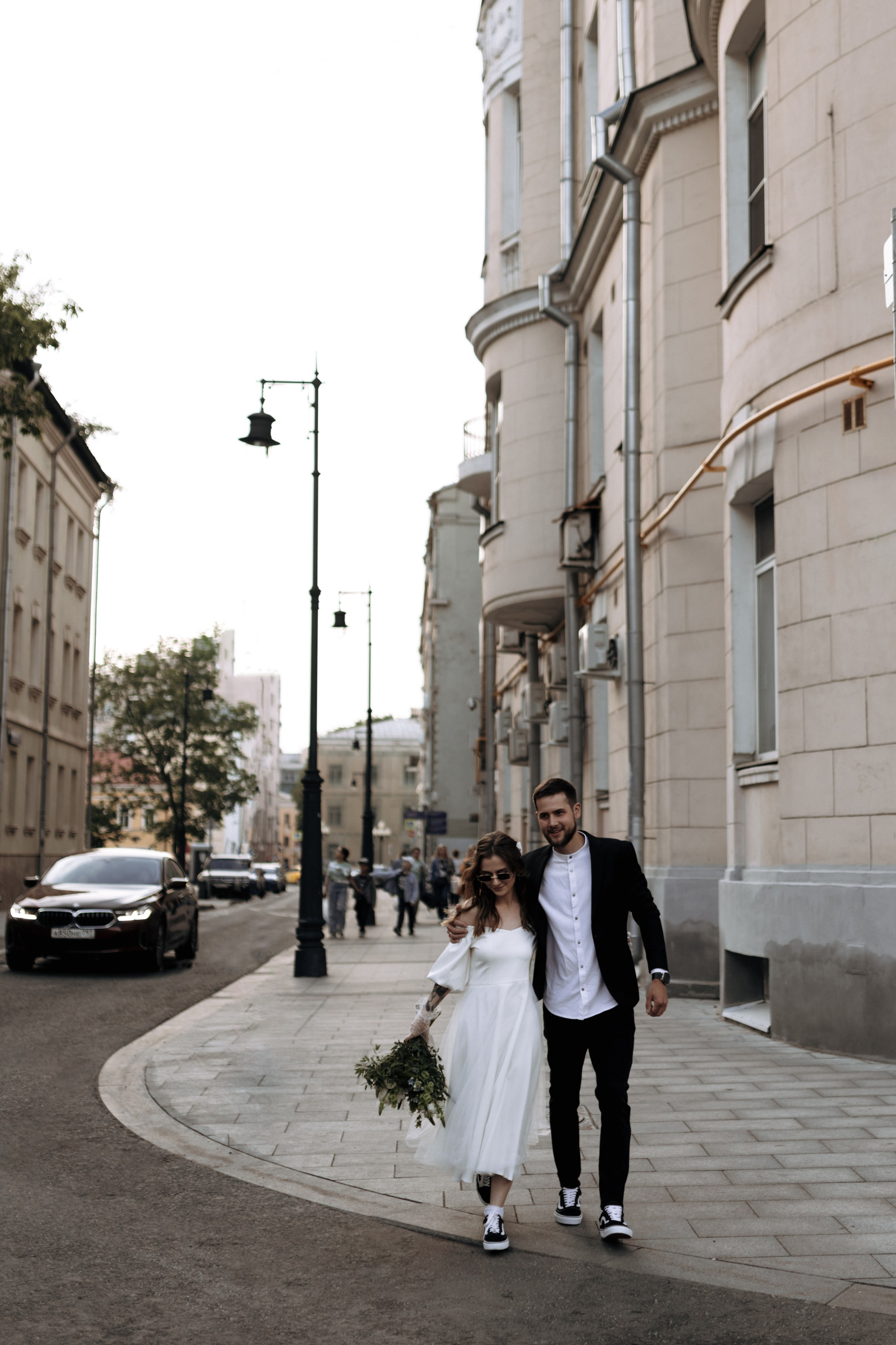 Настя и Никита, крыша. Свадебный фотограф | Москва