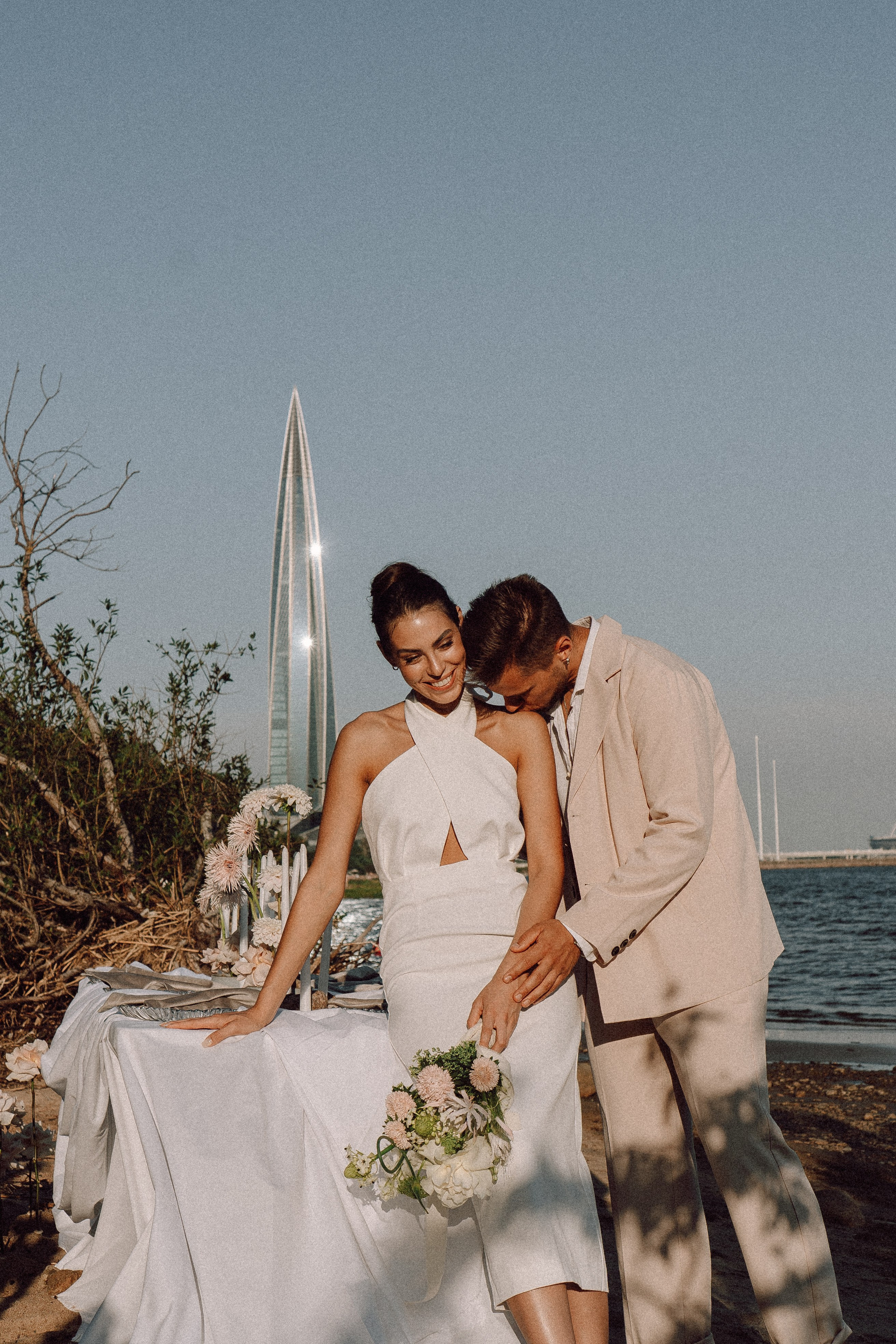 СВАДЕБНАЯ ФОТОСЕССИЯ ВЫЕЗДНОЙ ЦЕРЕМОНИИ (ФИНСКИЙ ЗАЛИВ). Профессиональный фотограф, Санкт-Петербург — Виктория Богомолова
