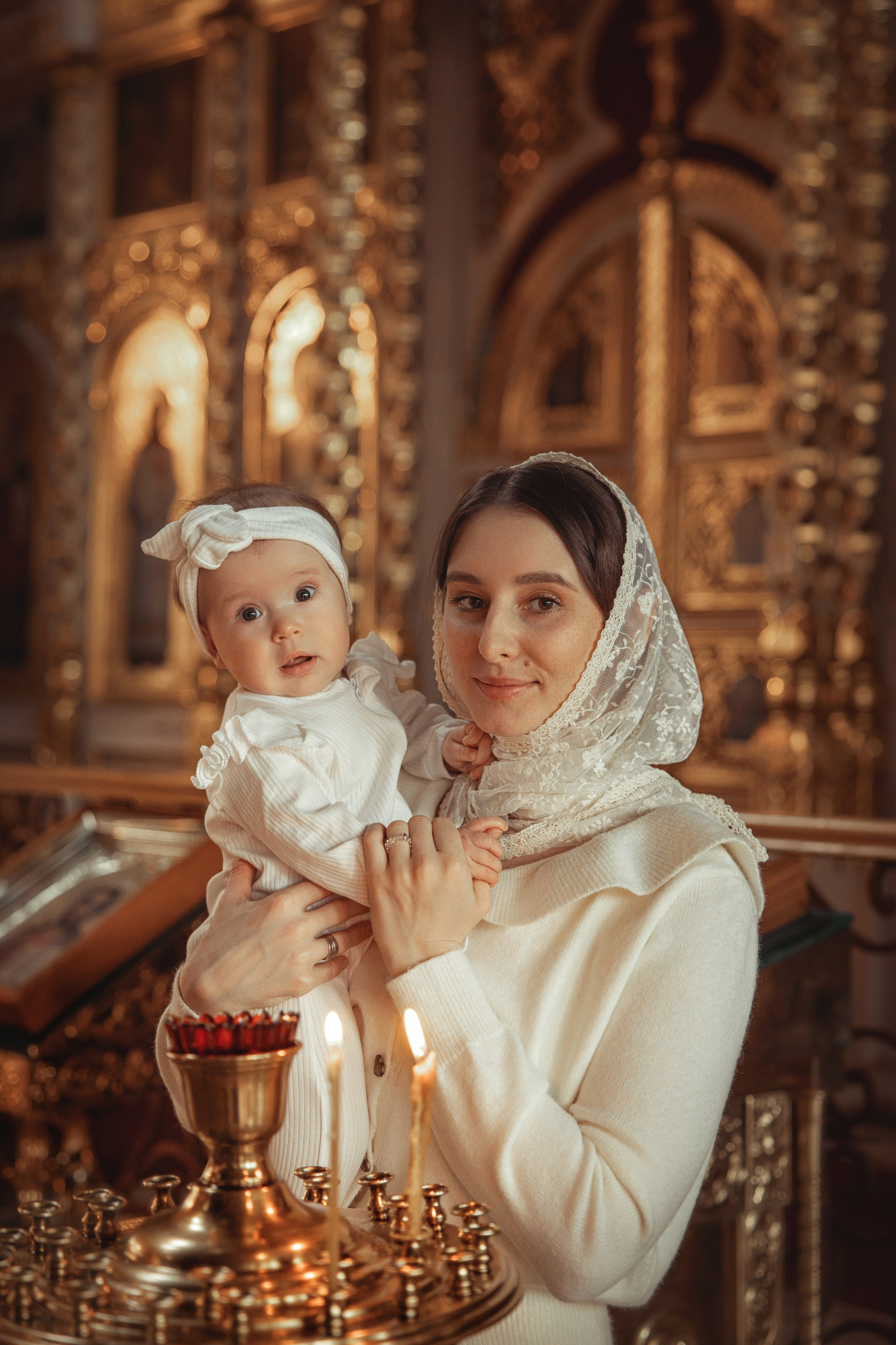 Таинство Крещения Василисы. Свято-Троицкий собор, г. Краснодар. Фотограф на Крещение и Венчание Краснодарский край — Гранкина Юлия