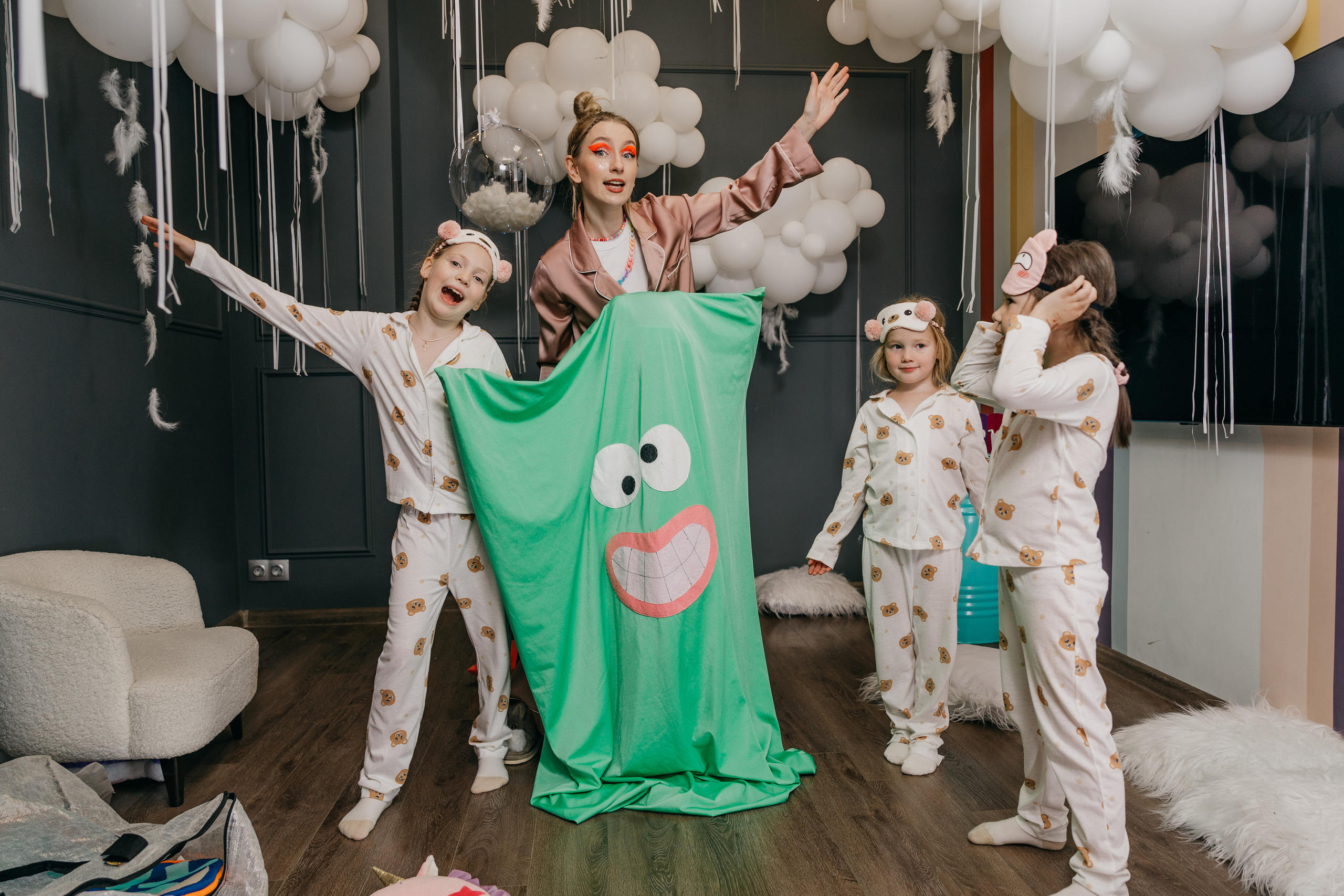 Пижамная вечеринка, Веронике 6 лет. Фотограф Никита Комаров
