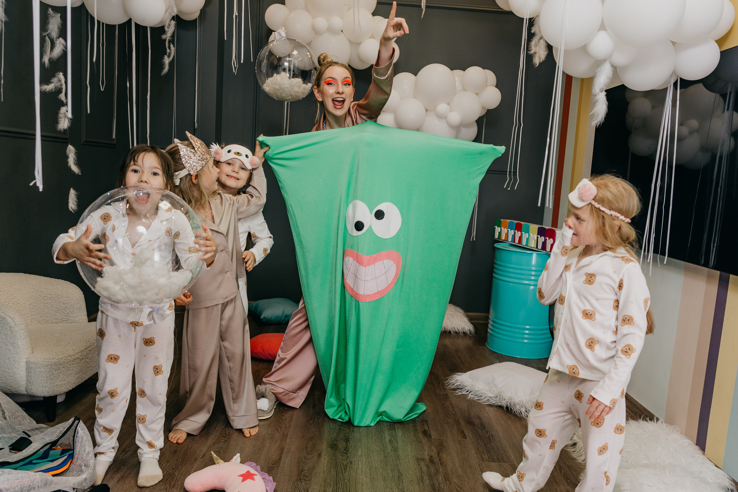 Пижамная вечеринка, Веронике 6 лет. Фотограф Никита Комаров
