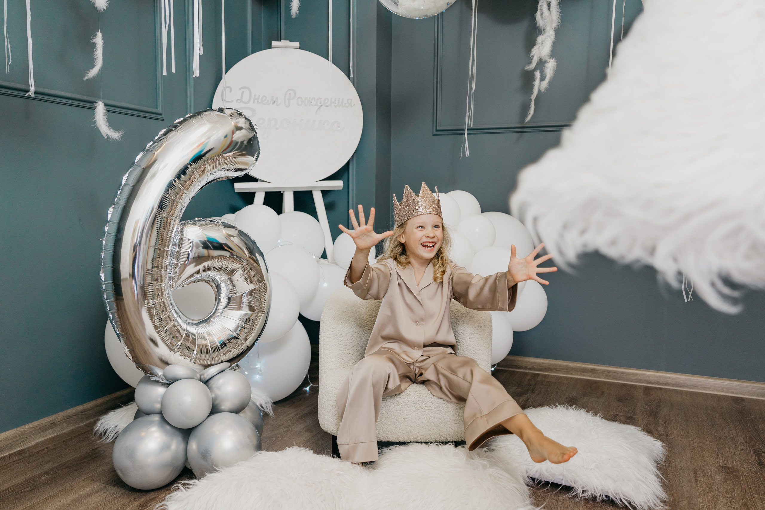 Пижамная вечеринка, Веронике 6 лет. Фотограф Никита Комаров