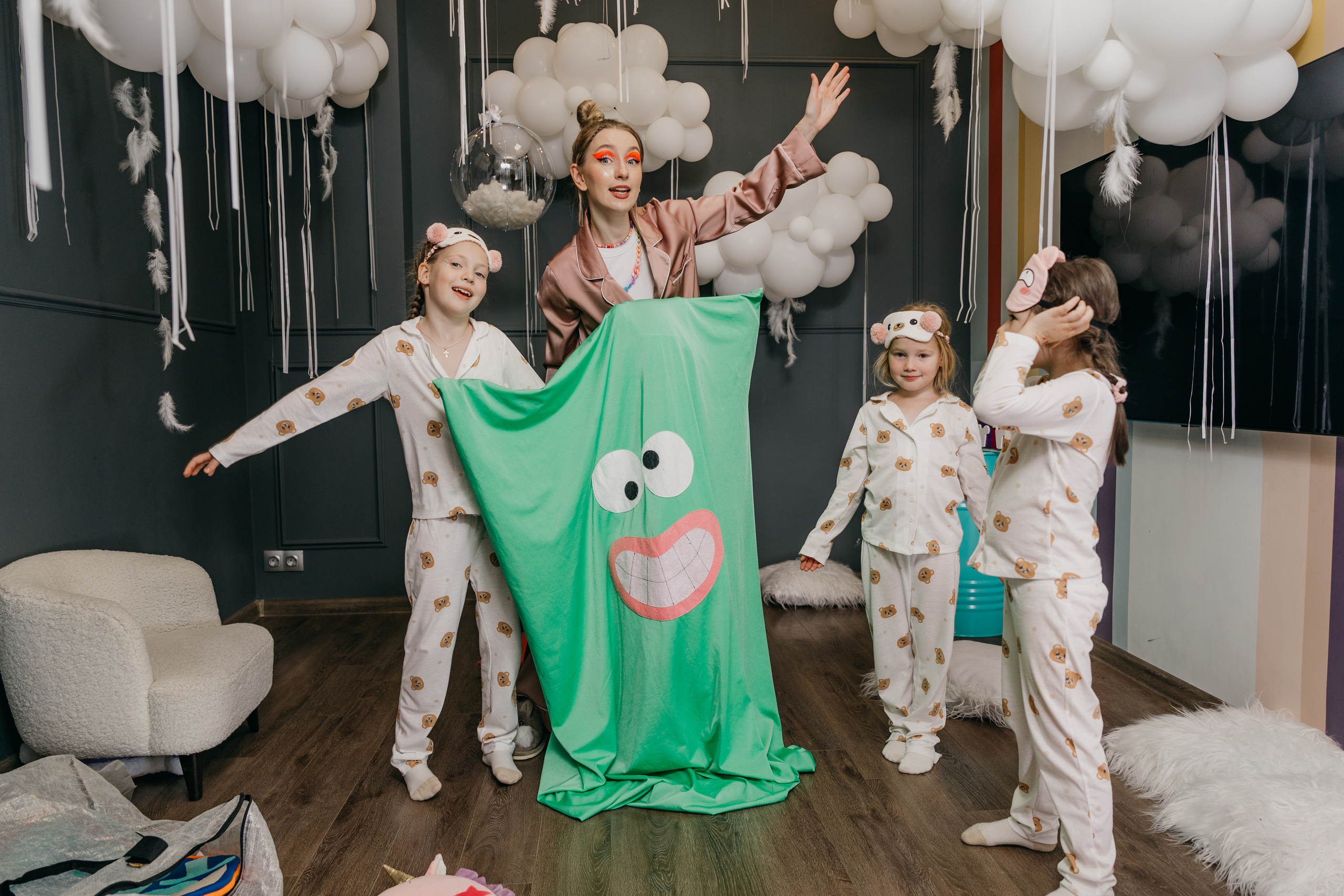 Пижамная вечеринка, Веронике 6 лет. Фотограф Никита Комаров