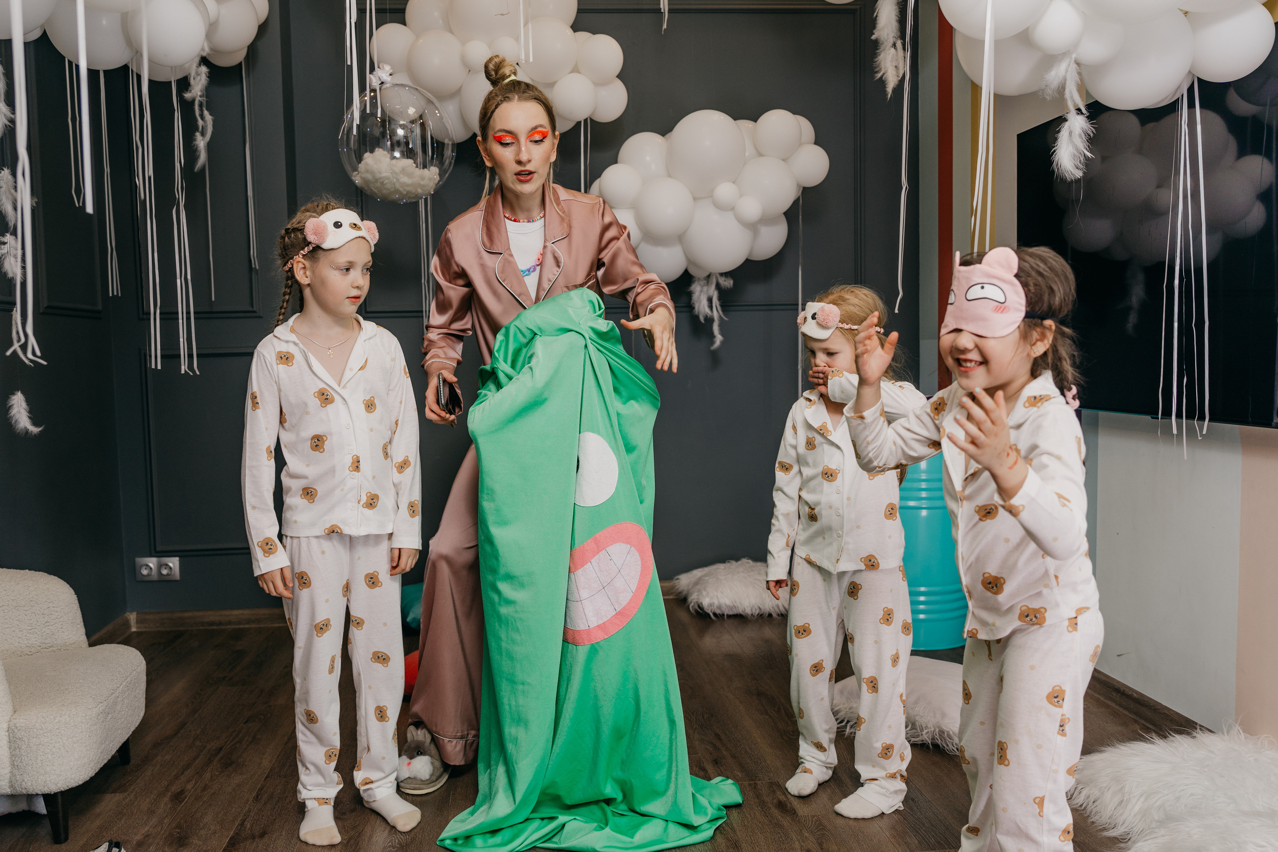 Пижамная вечеринка, Веронике 6 лет. Фотограф Никита Комаров