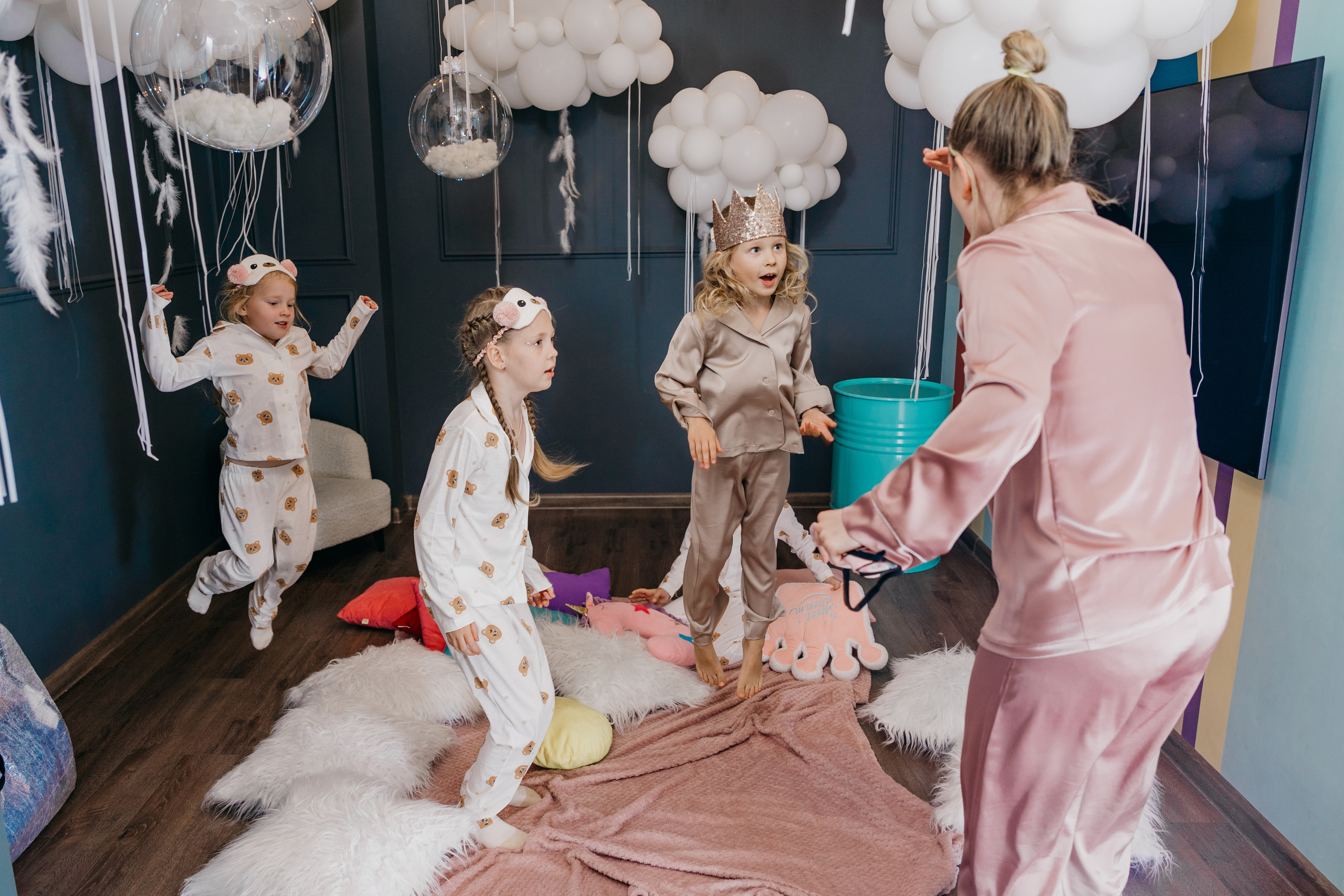 Пижамная вечеринка, Веронике 6 лет. Фотограф Никита Комаров