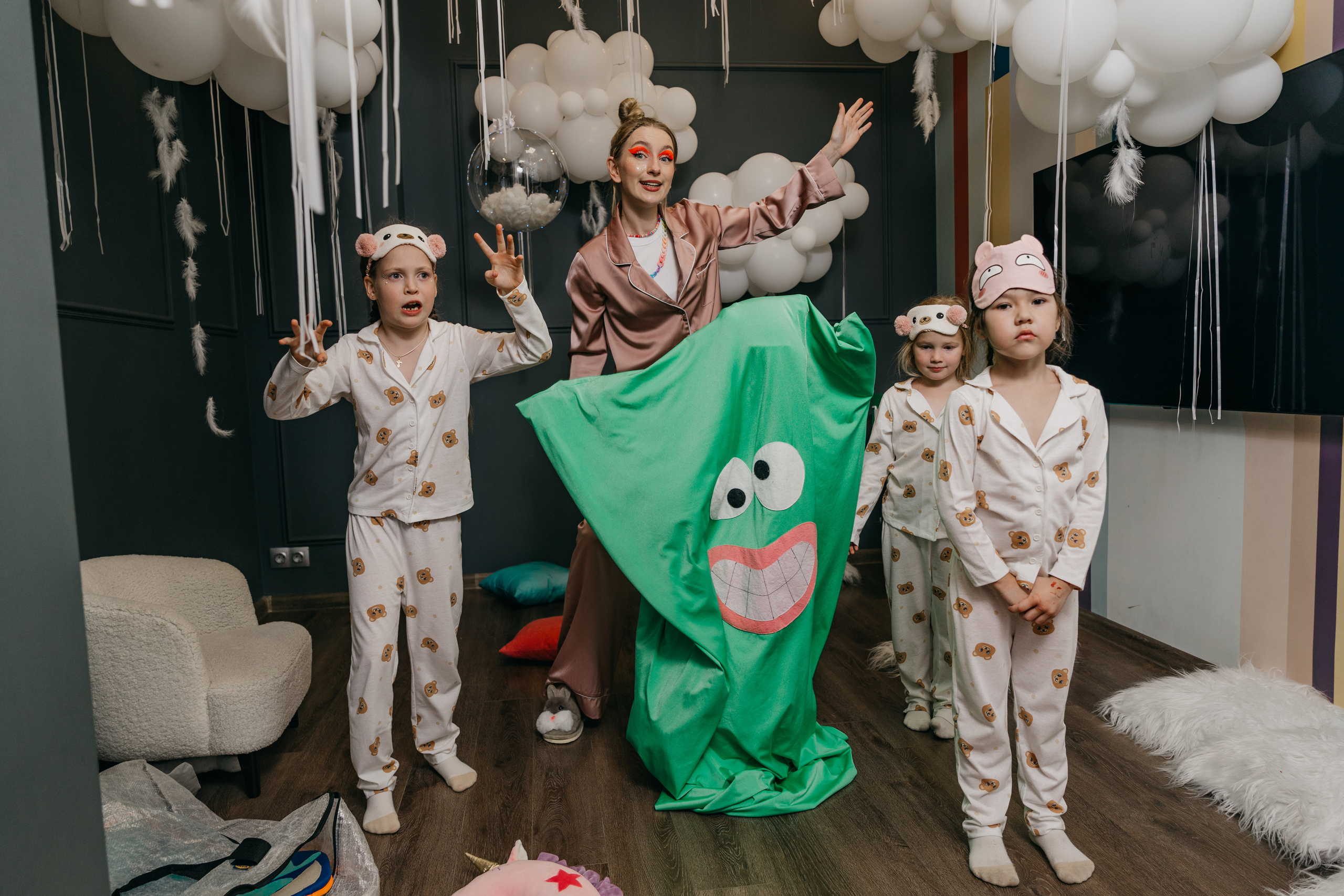 Пижамная вечеринка, Веронике 6 лет. Фотограф Никита Комаров