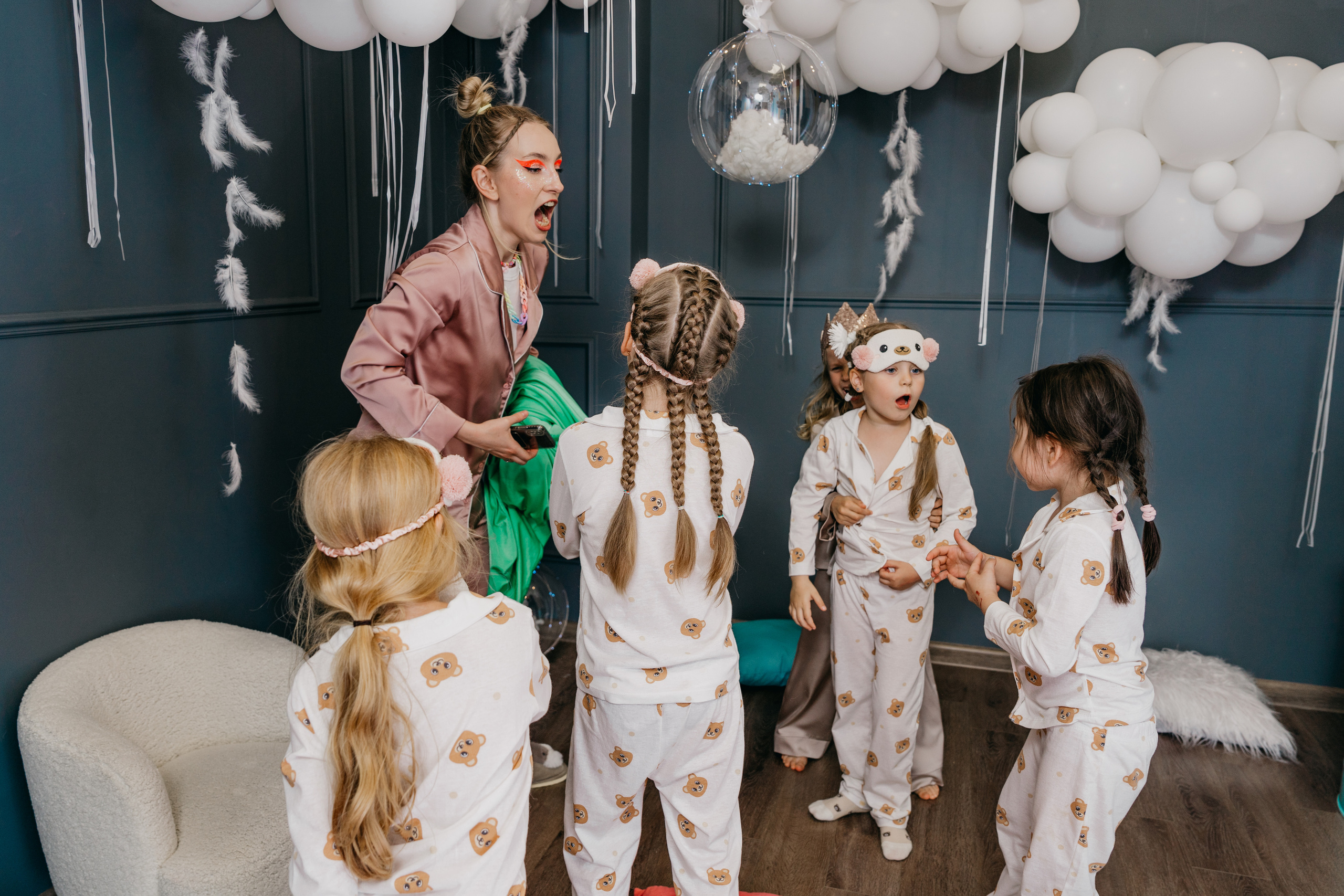 Пижамная вечеринка, Веронике 6 лет. Фотограф Никита Комаров
