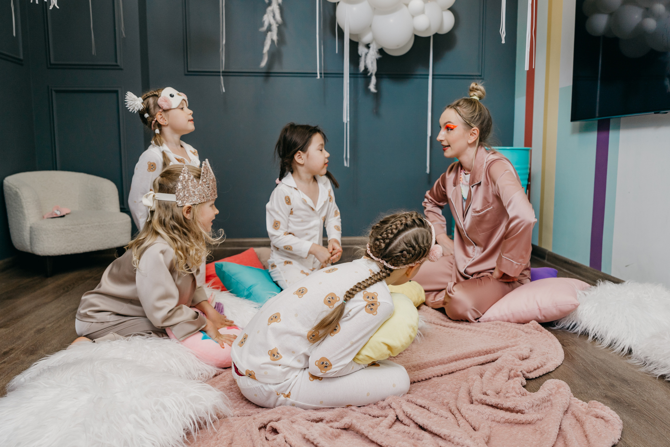 Пижамная вечеринка, Веронике 6 лет. Фотограф Никита Комаров