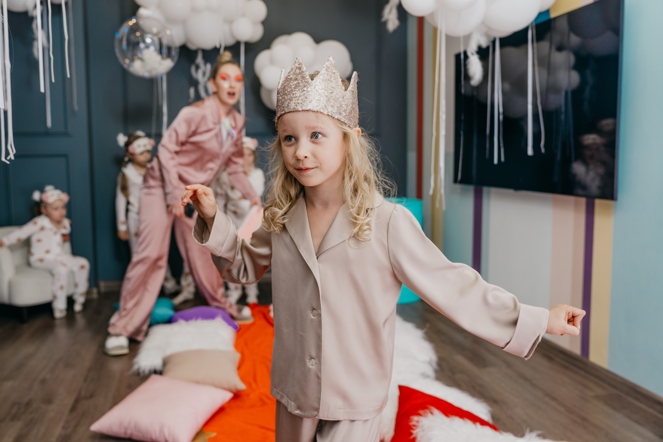 Пижамная вечеринка, Веронике 6 лет. Фотограф Никита Комаров