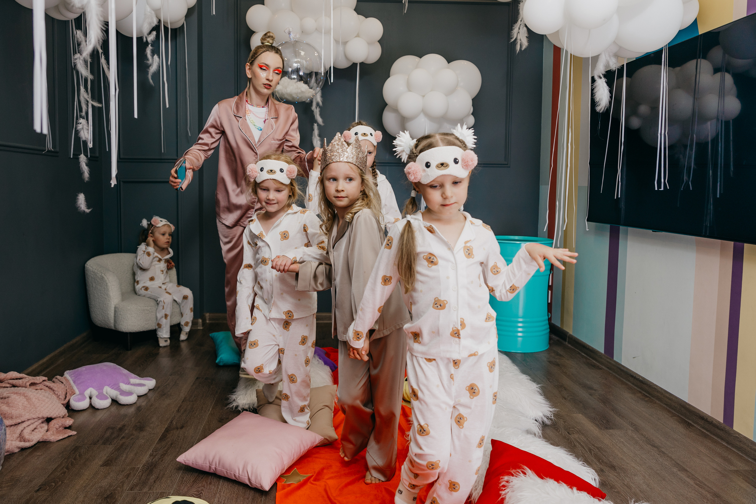 Пижамная вечеринка, Веронике 6 лет. Фотограф Никита Комаров