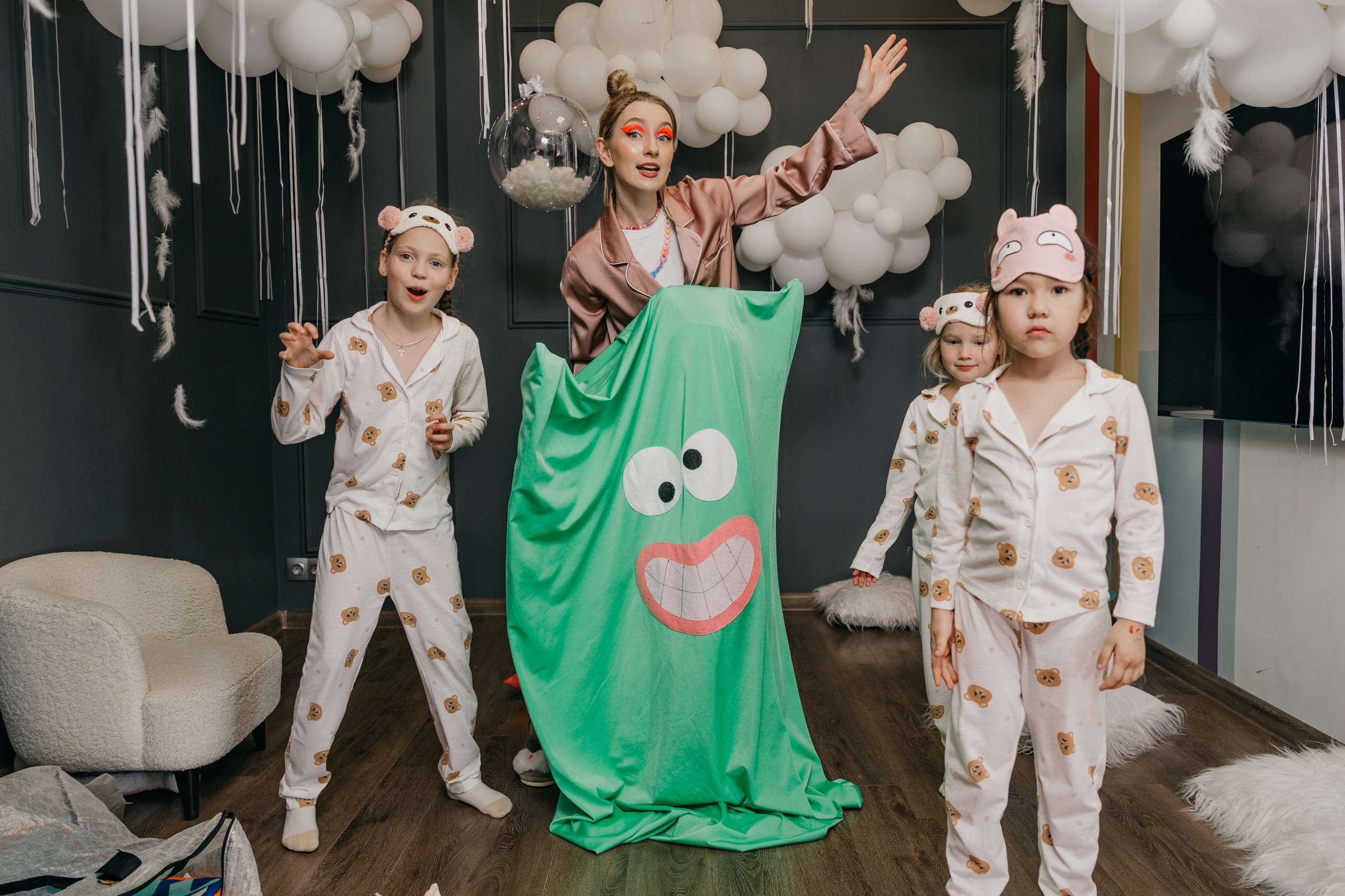 Пижамная вечеринка, Веронике 6 лет. Фотограф Никита Комаров