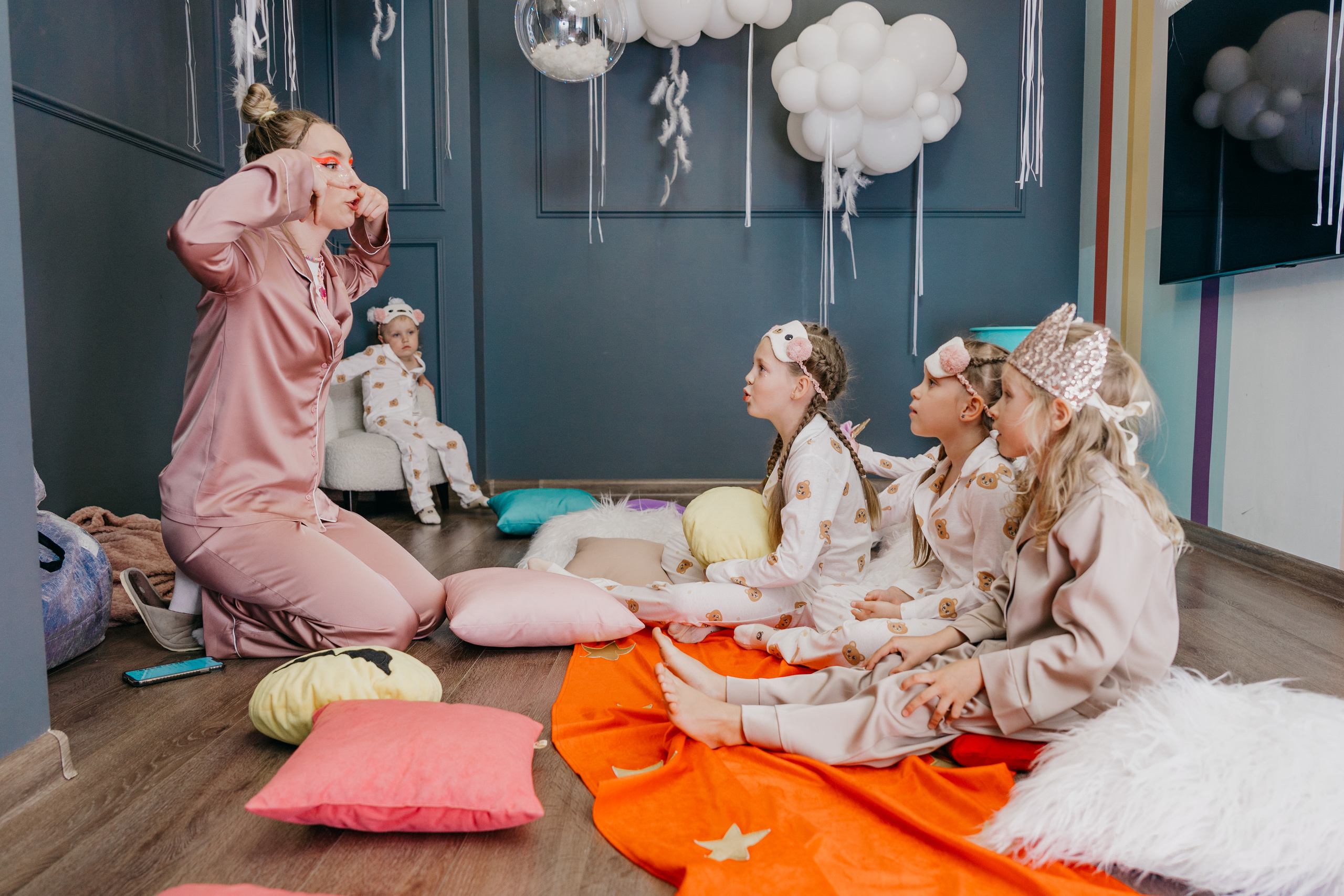 Пижамная вечеринка, Веронике 6 лет. Фотограф Никита Комаров