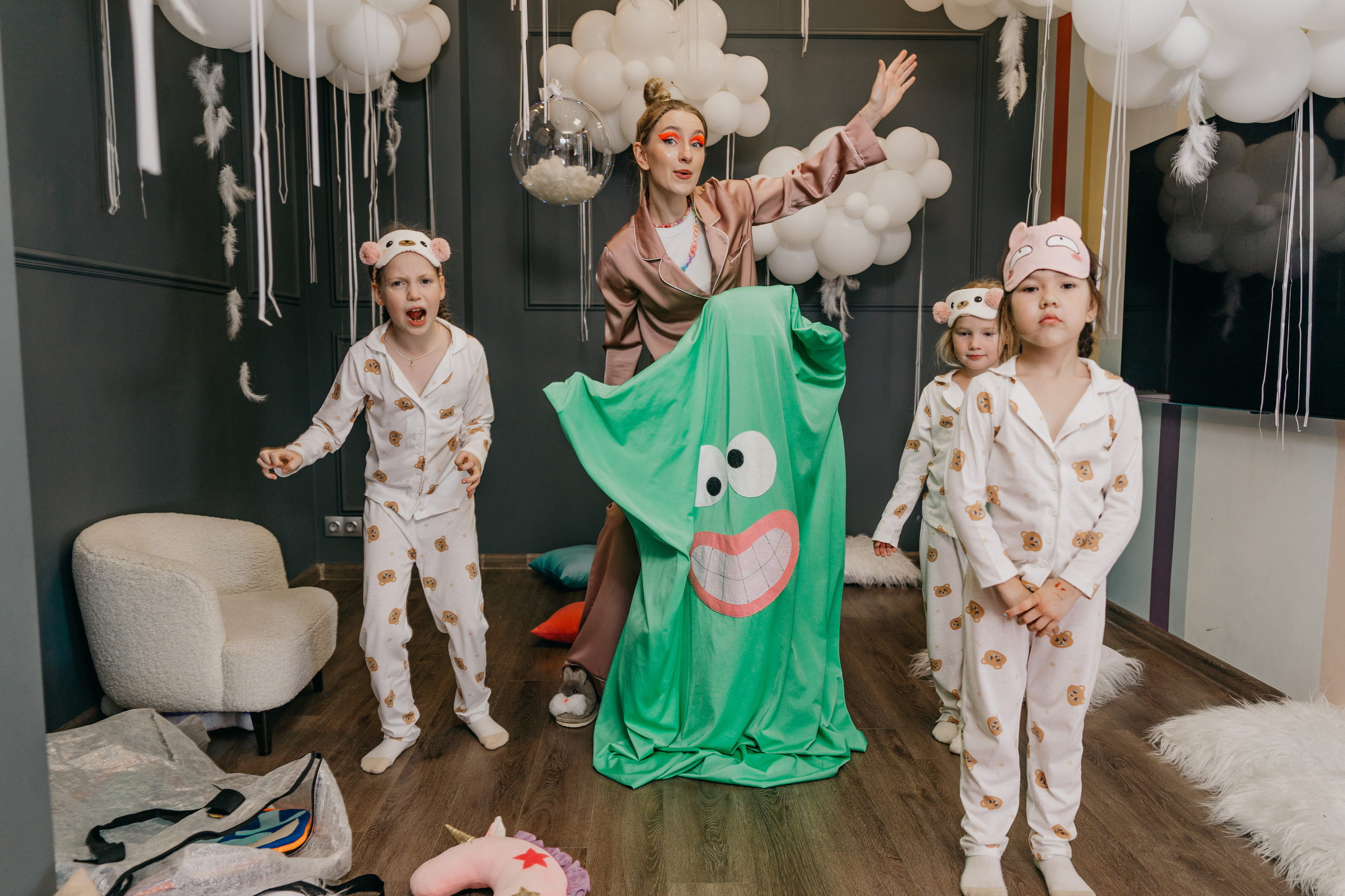 Пижамная вечеринка, Веронике 6 лет. Фотограф Никита Комаров
