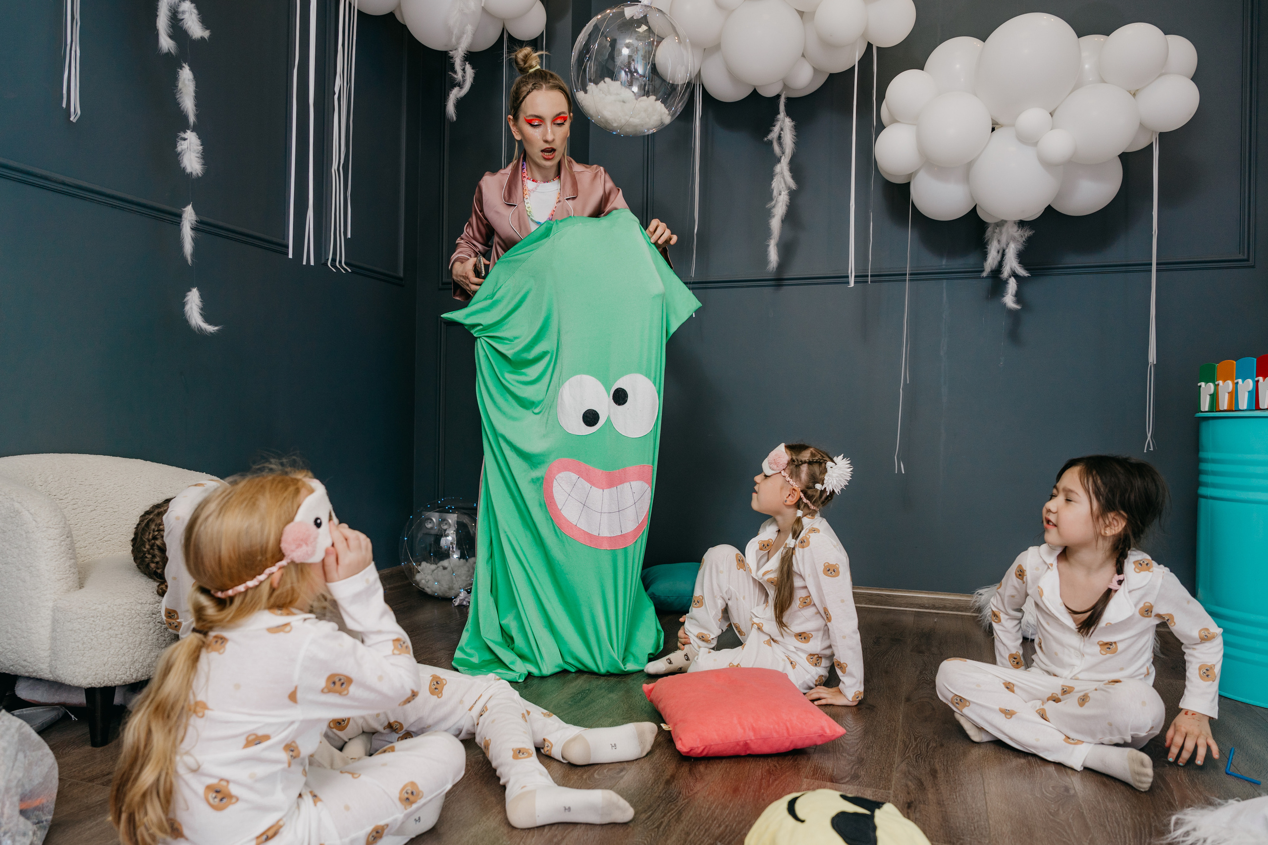 Пижамная вечеринка, Веронике 6 лет. Фотограф Никита Комаров