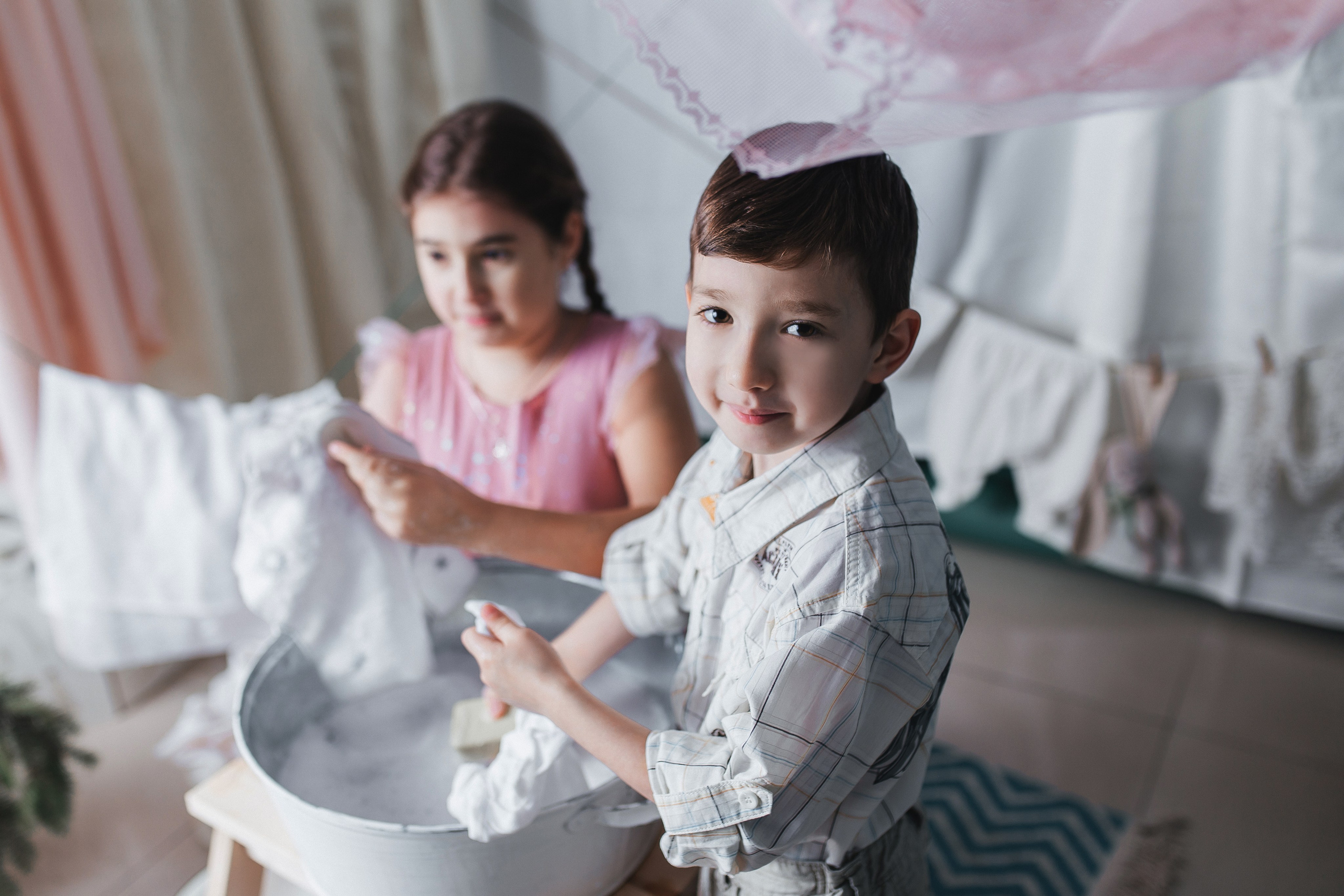 Фотосессия большая стирка