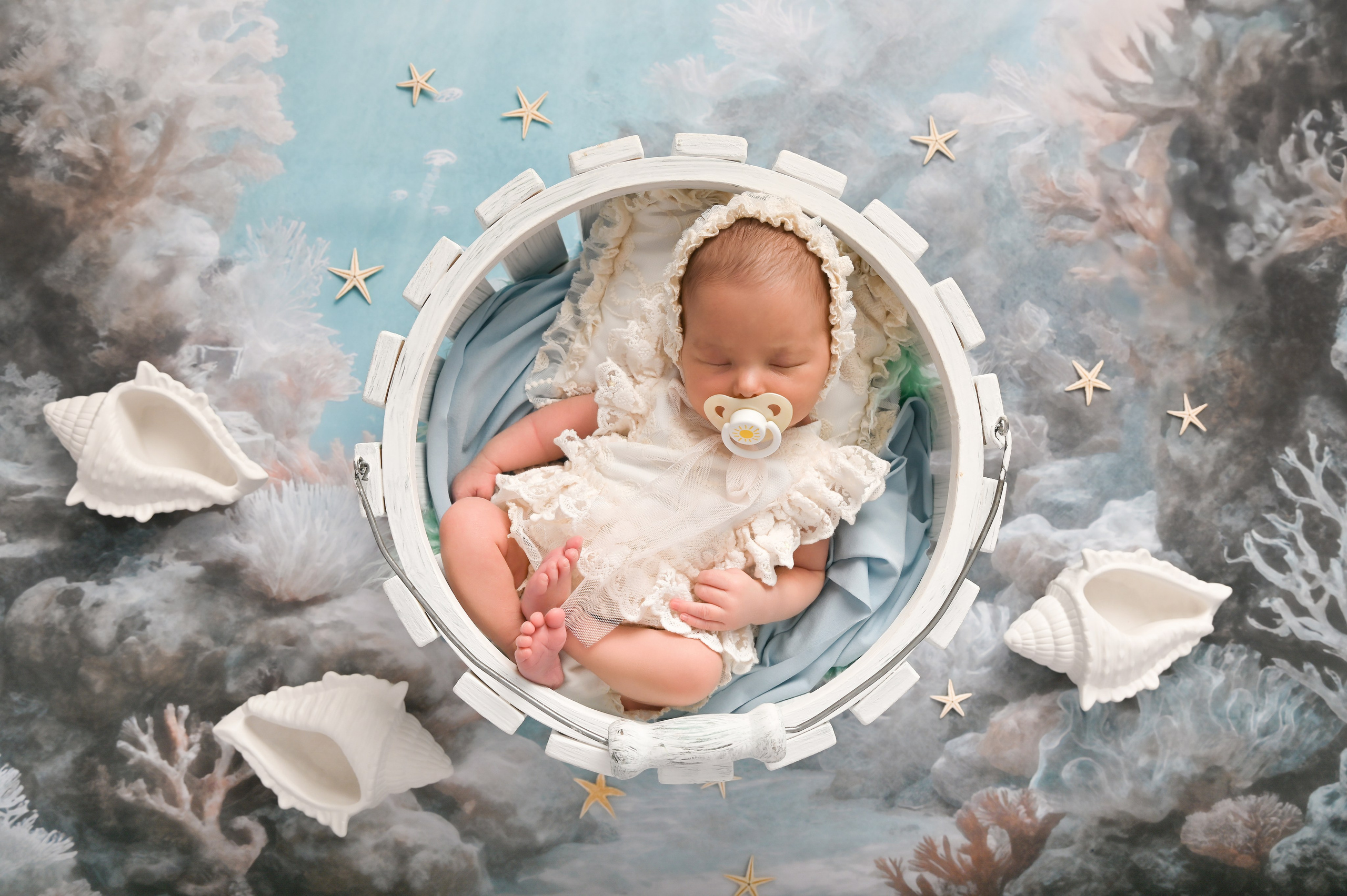 Ясмина 8 дней. Фотограф Новорожденных и семейный Элла Огай г. Сатпаев