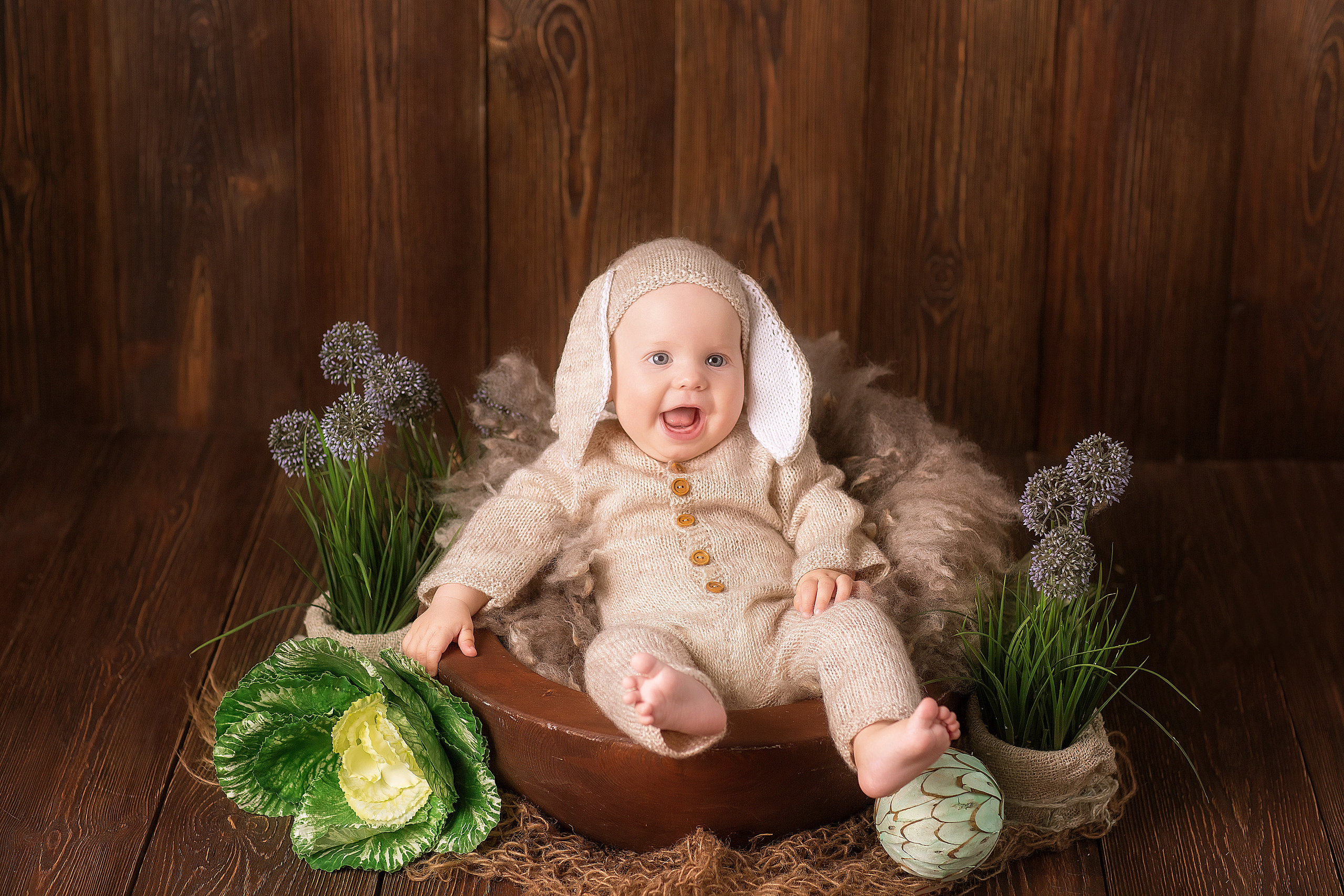 Фотосессия малыша 6 месяцев