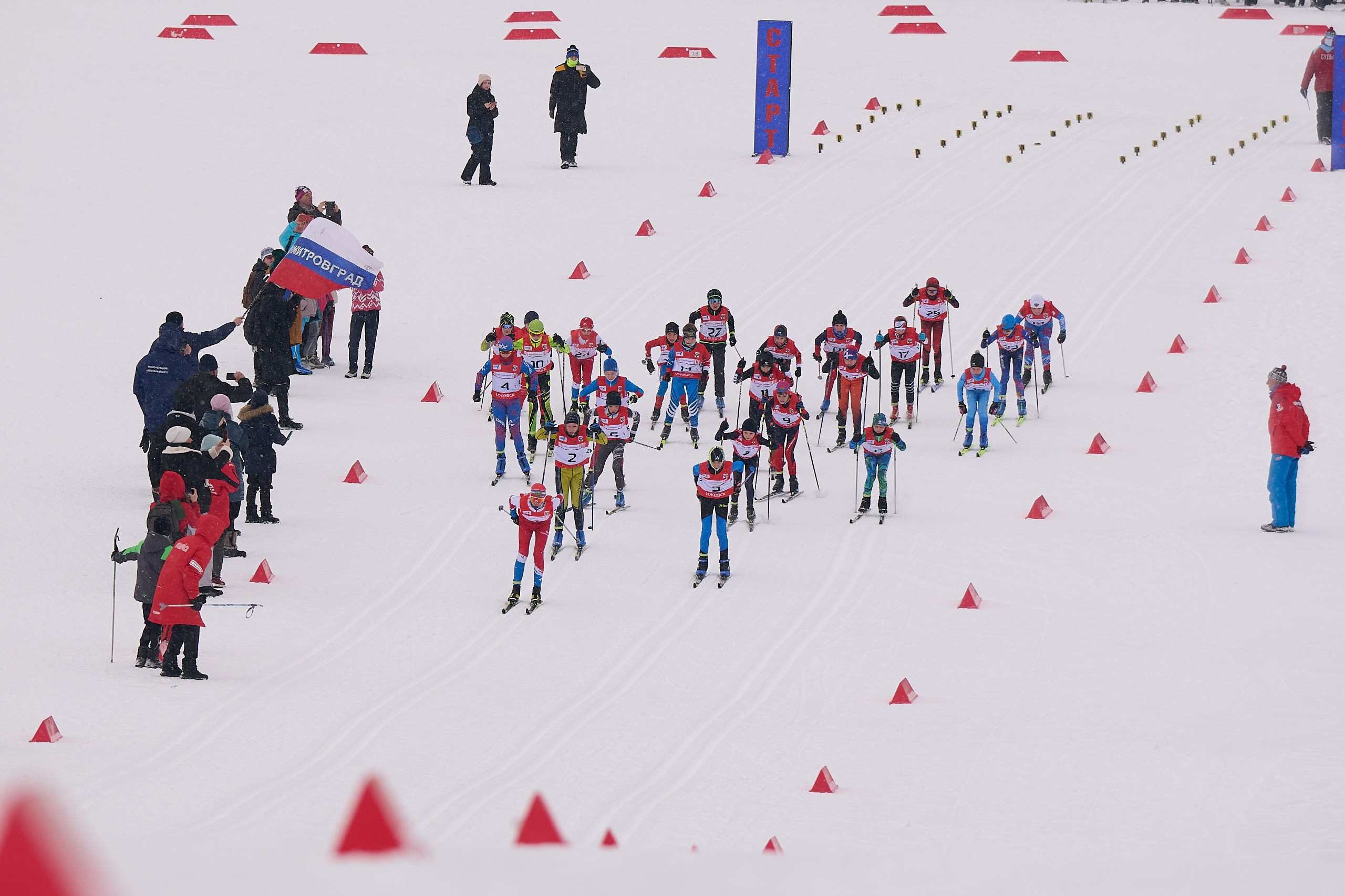 Всероссийские соревнования по лыжным гонкам «Пионерская правда». Ижевс. Спортивный репортажный фотограф в Ижевске Сергей Мерзляков
