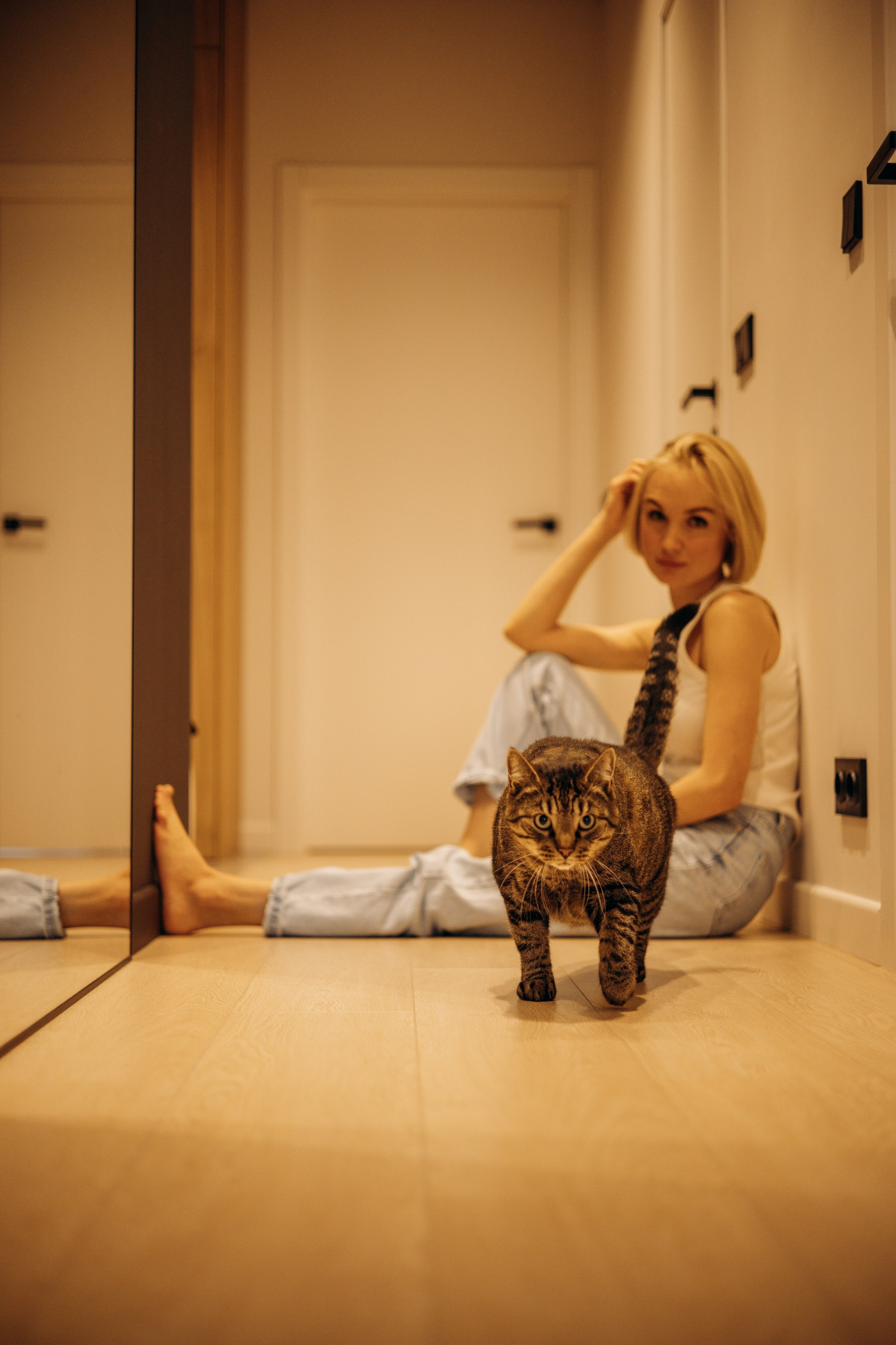 Оля, Барсик и Яша. Фотограф животных Евгения Верцинская