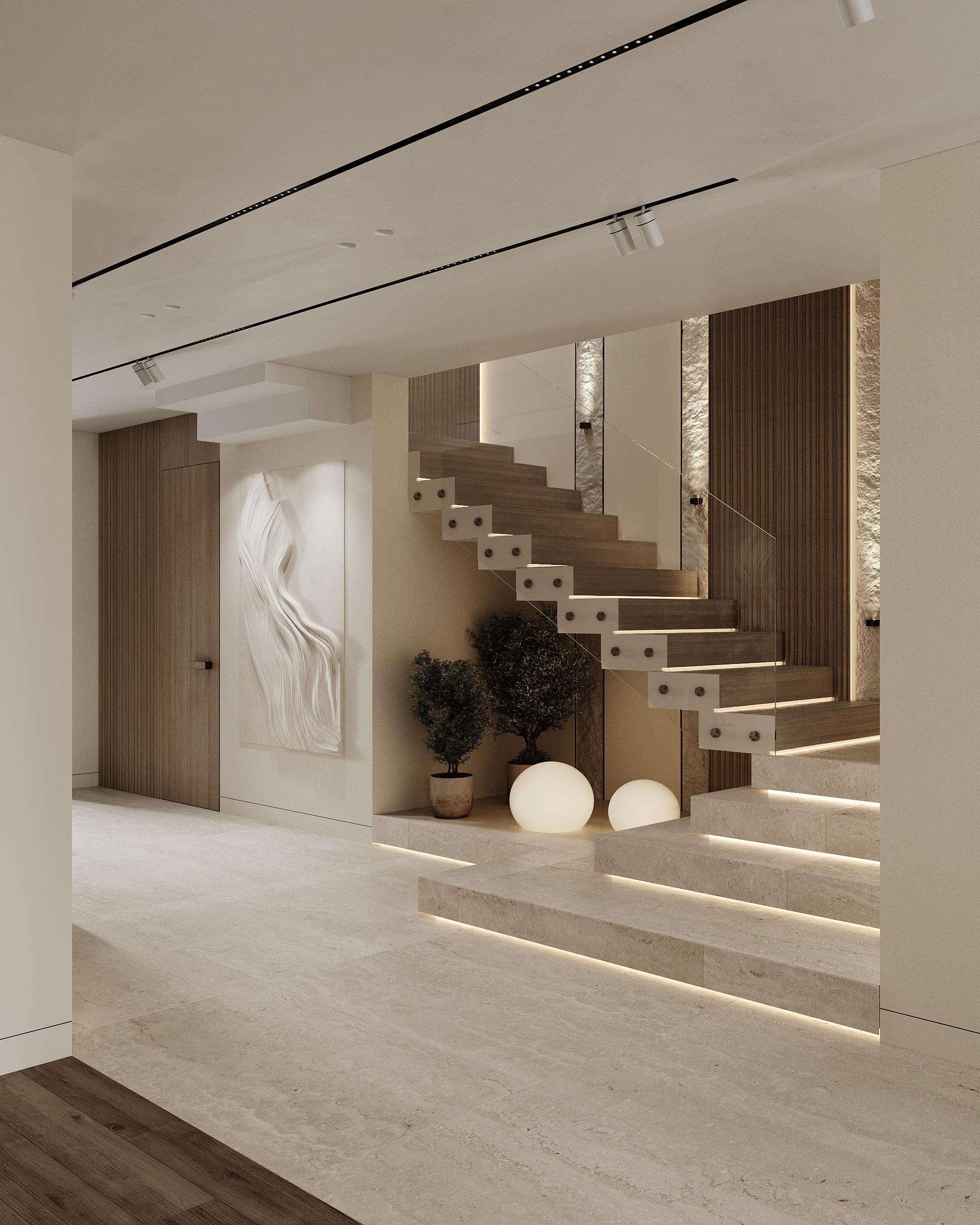 Прихожая в доме. Дизайнер интерьера Еремина Юлия