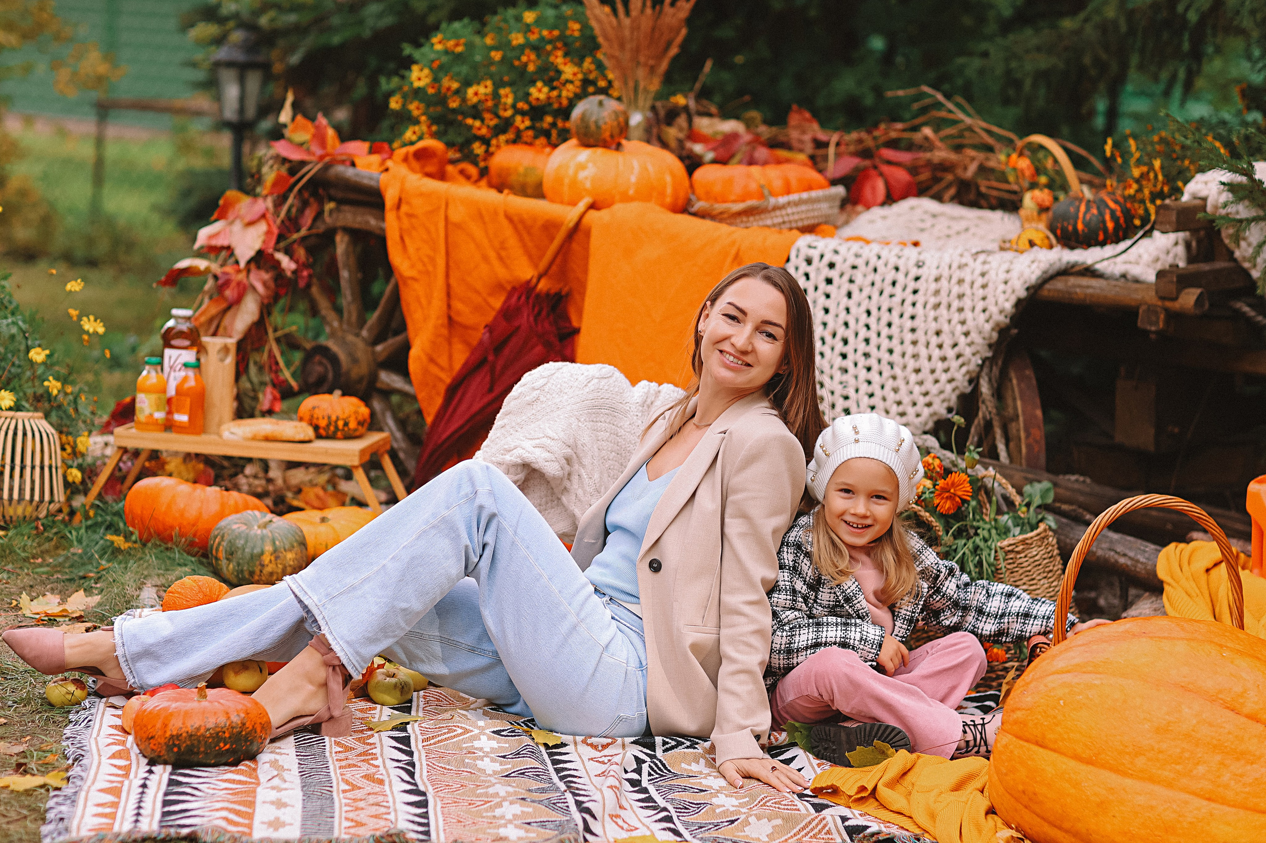Тыквы. Семейный фотограф Тюмень, фотограф на роды Салмина Мария