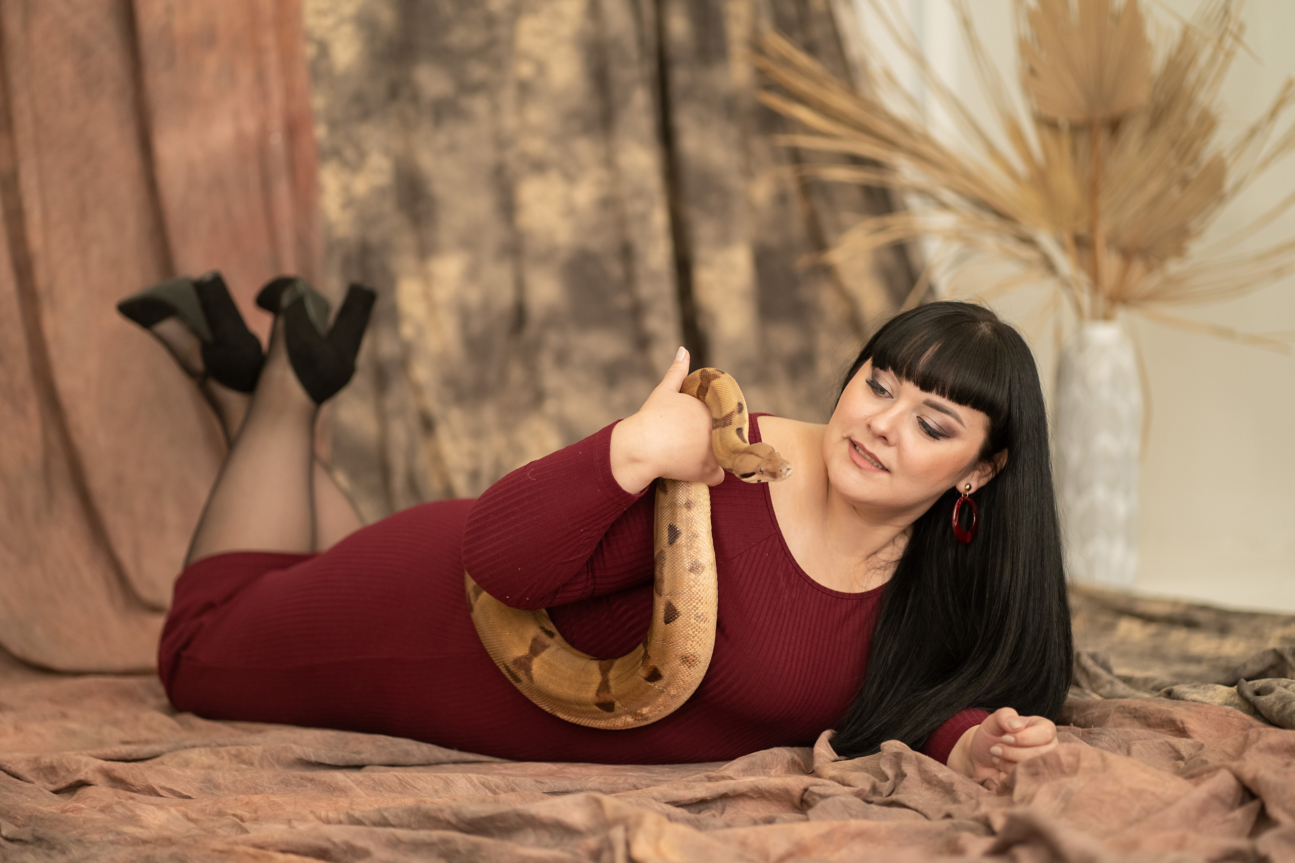 Екатерина и Нагайна. Фотограф Татьяна Митрофанова