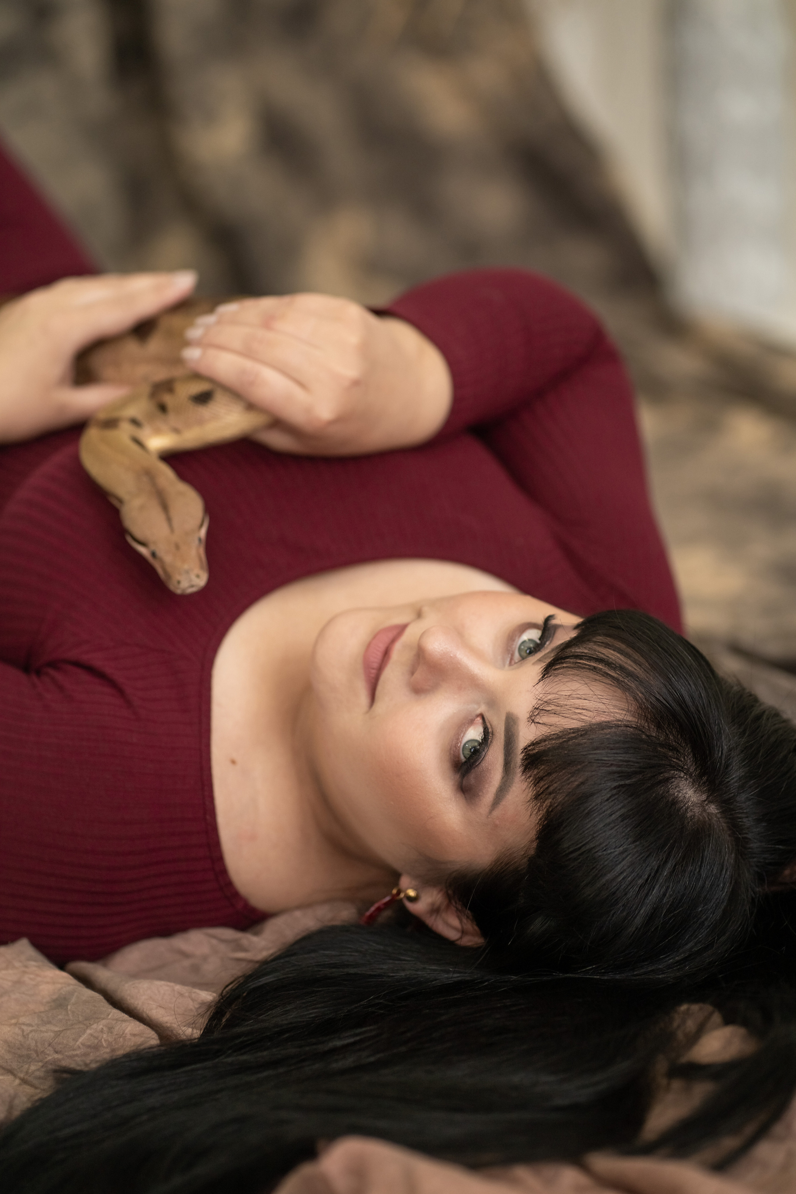 Екатерина и Нагайна. Фотограф Татьяна Митрофанова