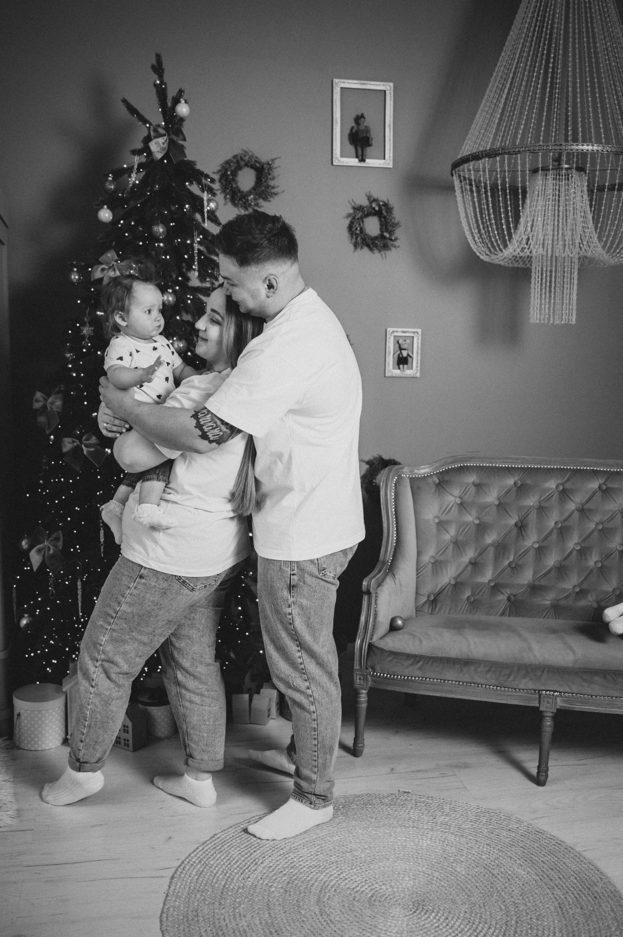 Новогодняя для Дианы, Максима и Варюши. Семейный фотограф в Минске Дарья Дреко