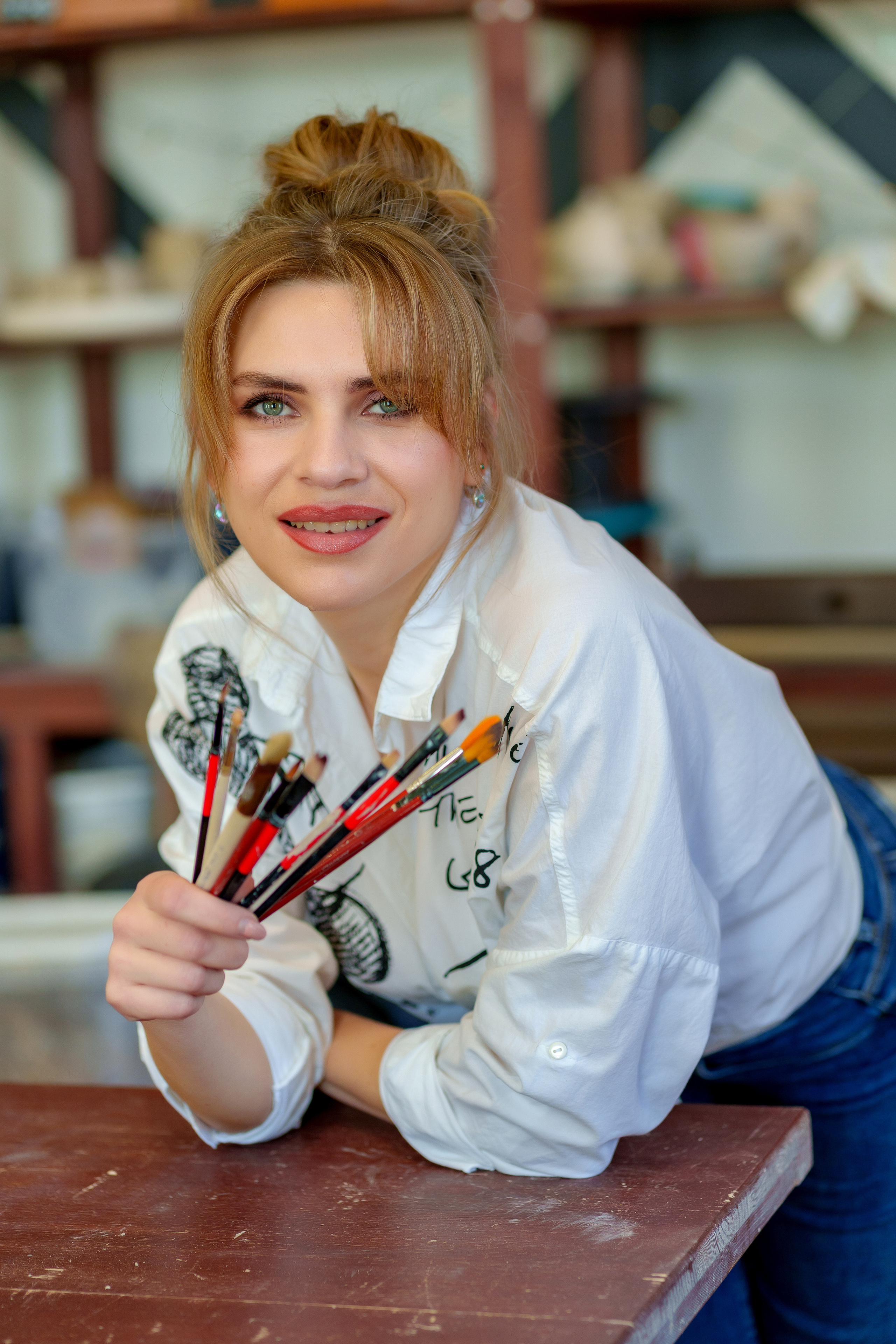 Подруги в гончарной мастерской. Школьный и семейный фотограф в Ульяновске Елена Агафонова