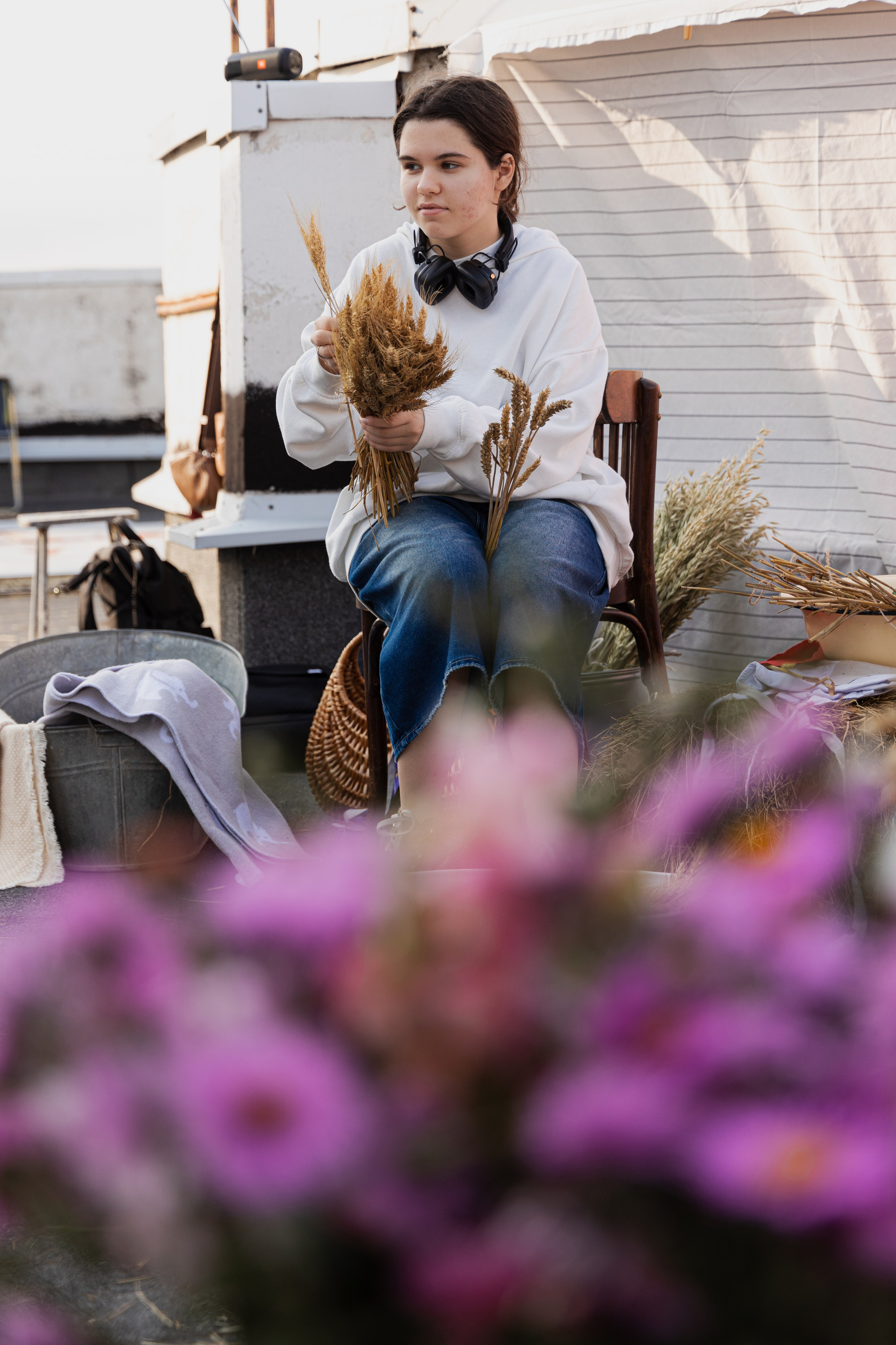 МК Осенний венок (локация на крыше). Анастасия Ракчеева Художник
