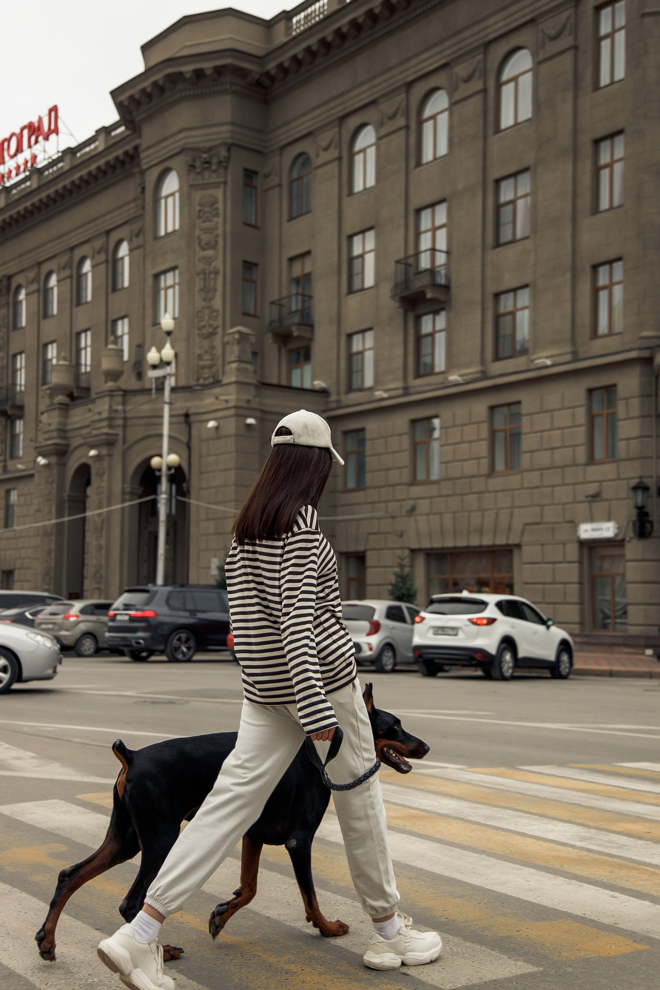 Лера с доберманом. Татьяна Мирзоян