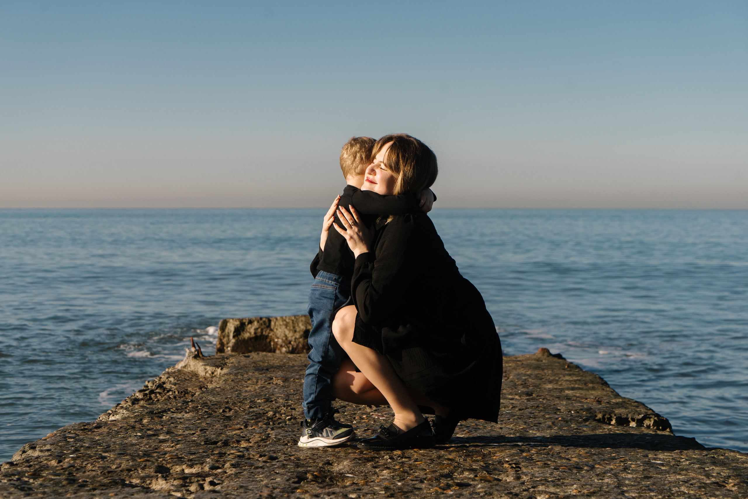 Семейная фотосессия на море. Фотограф в Сочи Тиунова Маргарита и Тиунов Евгений