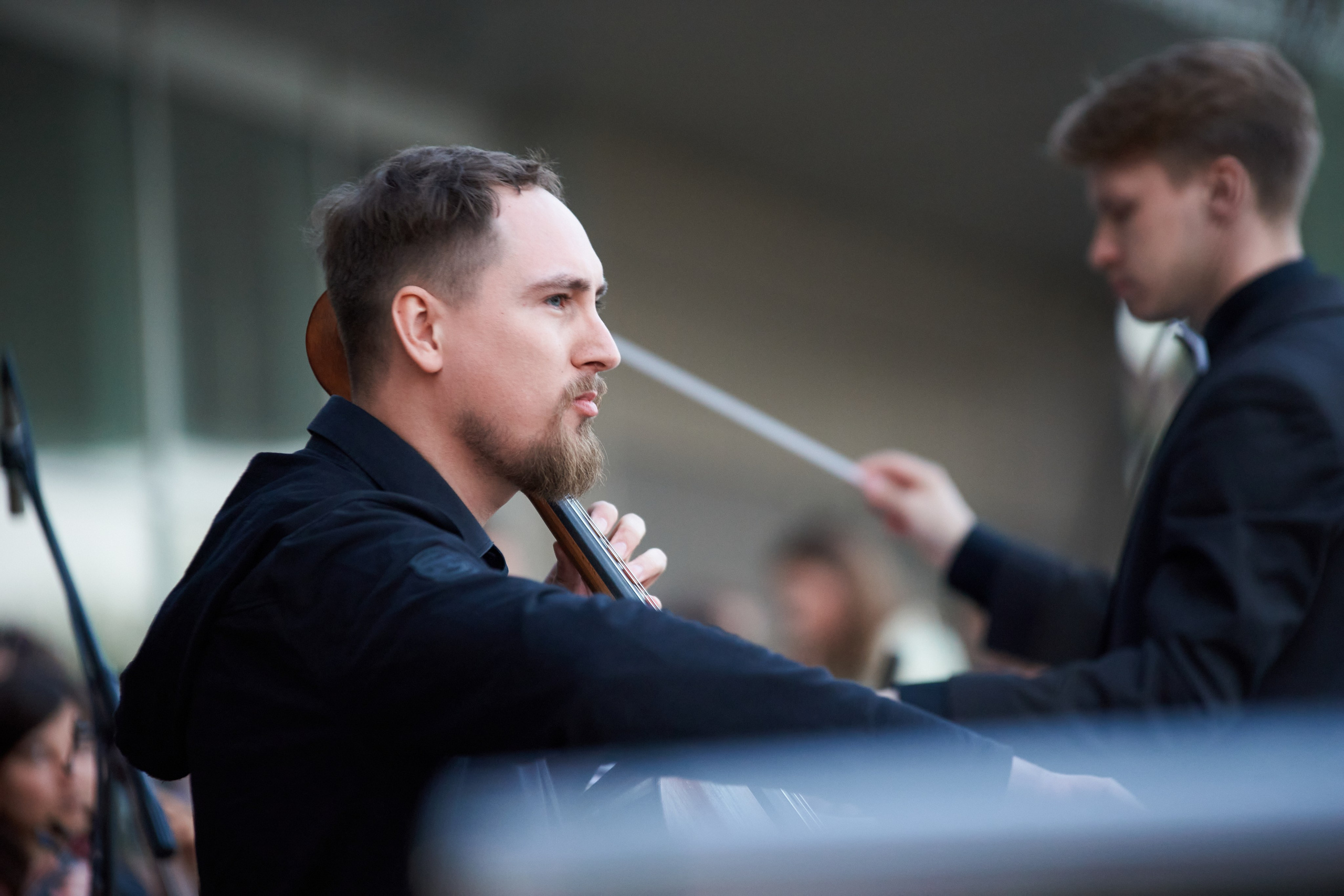 Репортаж: Музыкальная школа Виртуозы в Ночь музеев у планетария. Репортажный и женский фотограф в Новосибирске