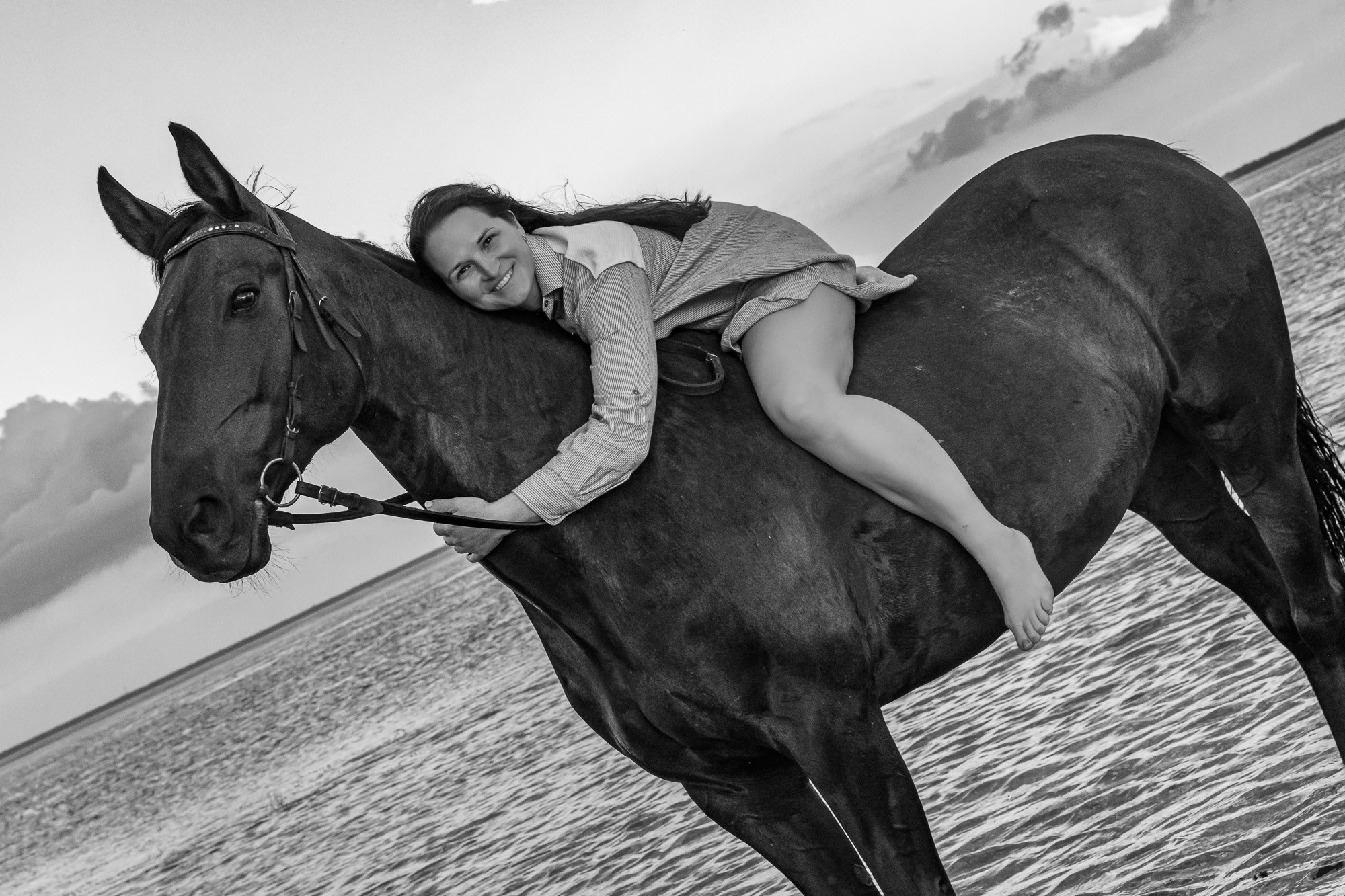 Фотосессия с лошадьми на берегу Ладоги. Счастливый фотограф Елена Лелявочка Санкт-Петербург